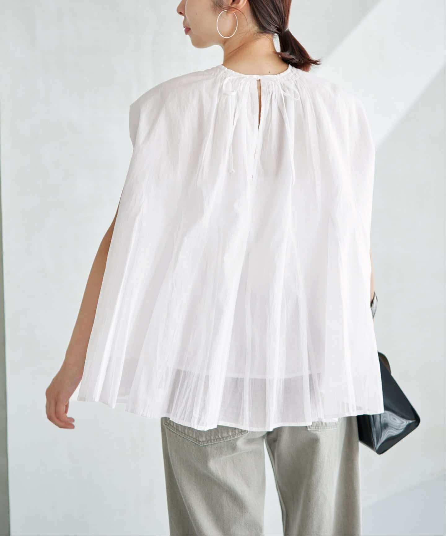 MARILYN MOON/マリリンムーン sheer cotton bl ブラウス 4263-104