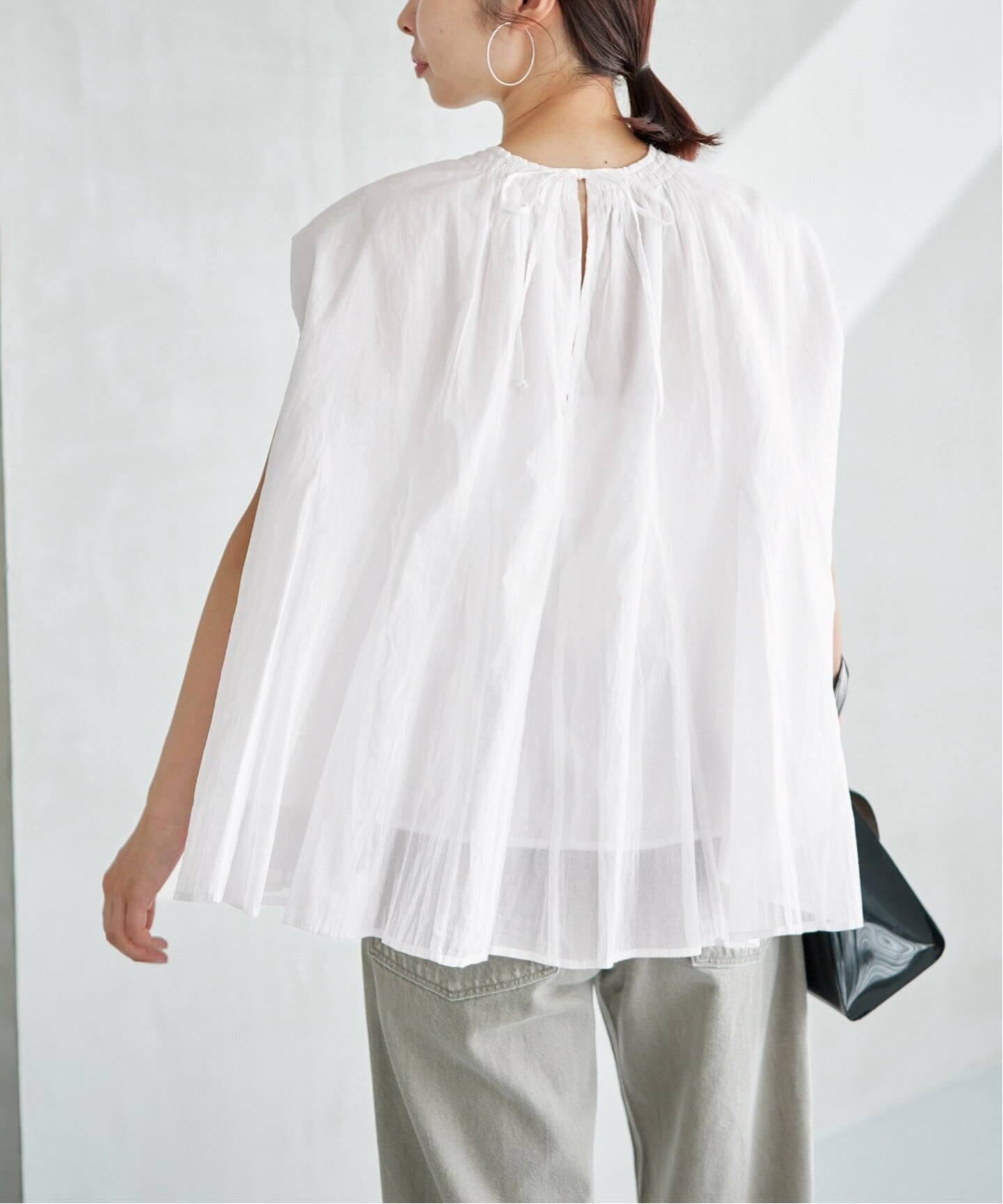 MARILYN MOON/マリリンムーン sheer cotton bl ブラウス 4263-104 