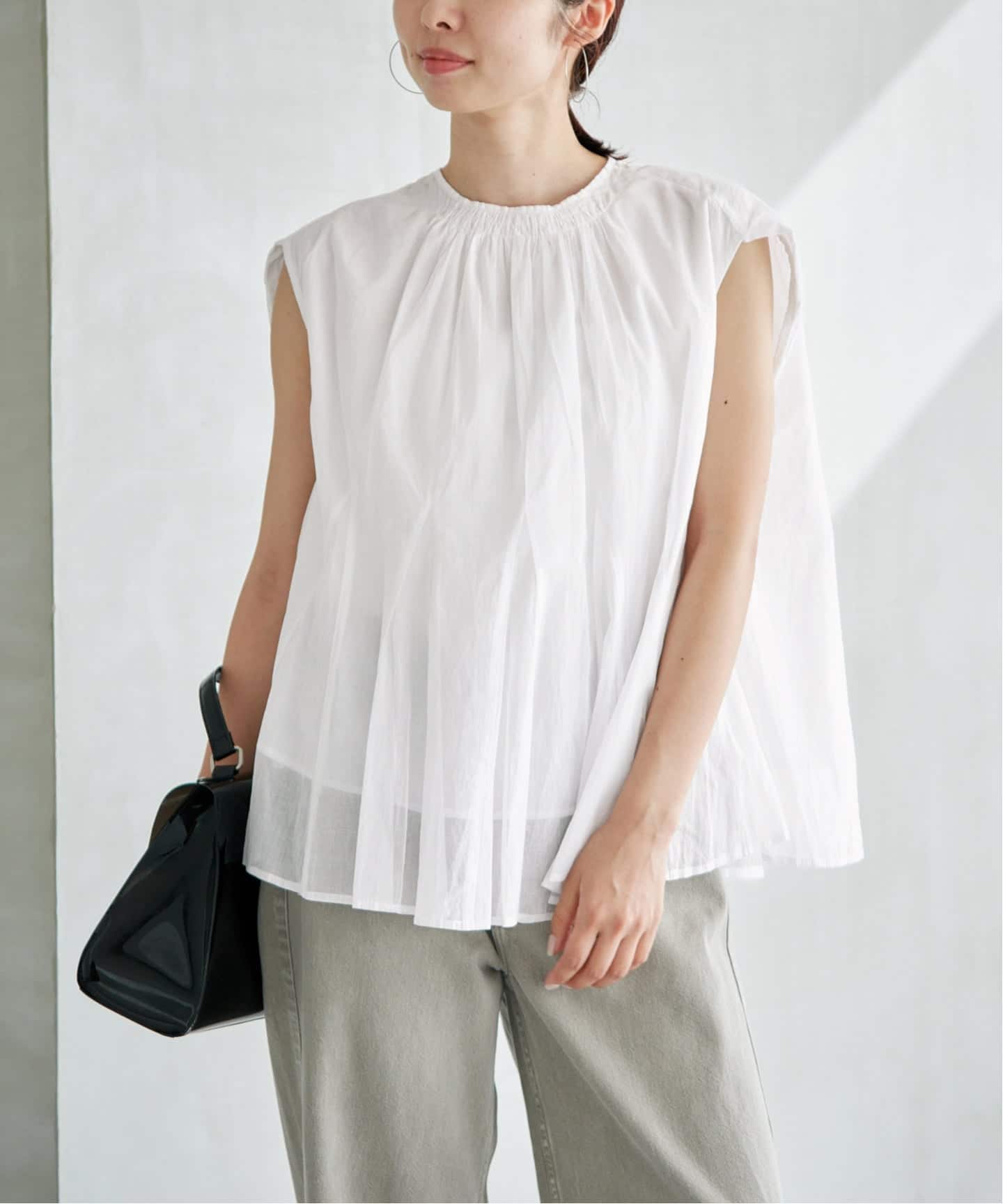 MARILYN MOON/マリリンムーン sheer cotton bl ブラウス 4263-104