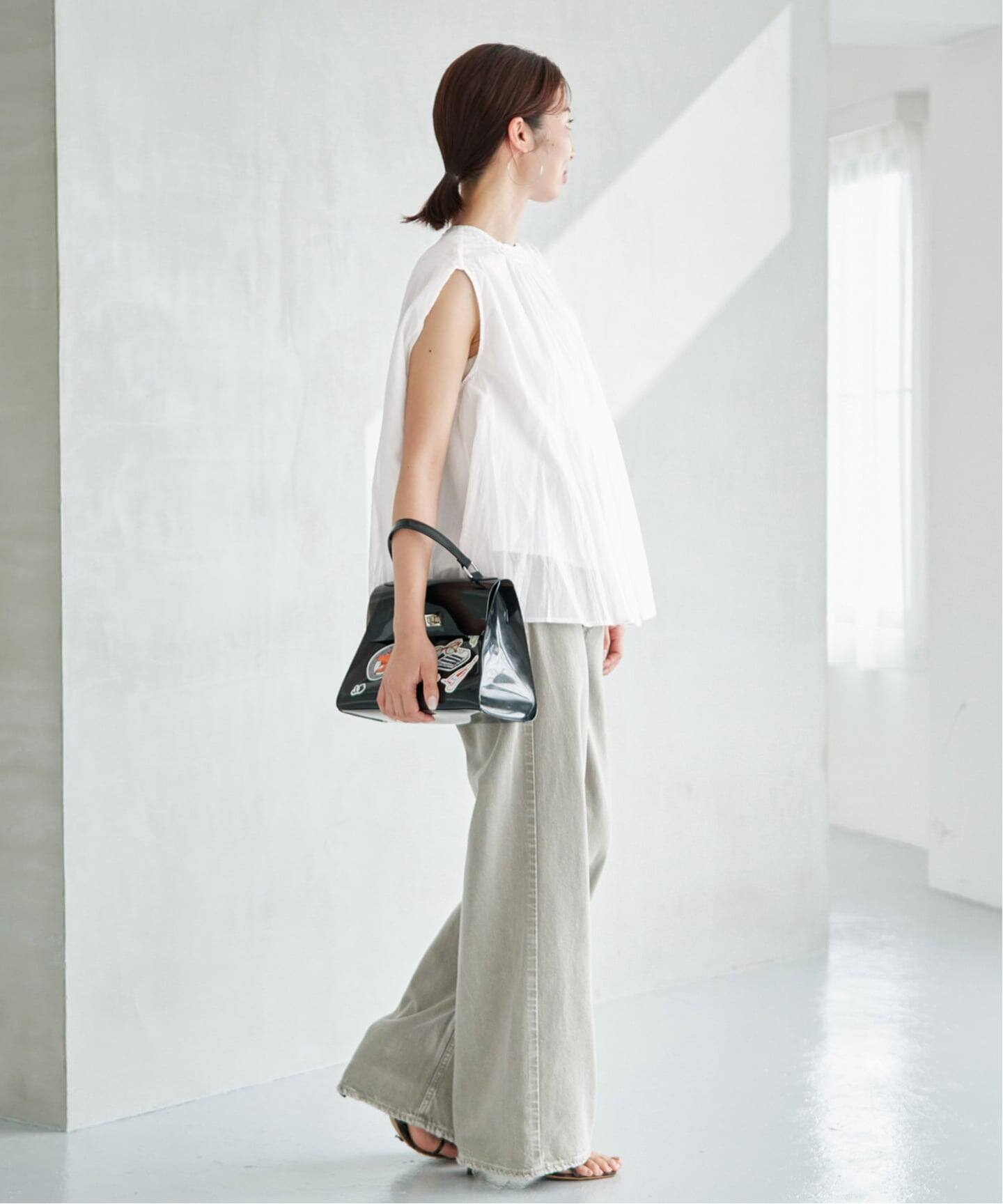 MARILYN MOON/マリリンムーン sheer cotton bl ブラウス 4263-104 