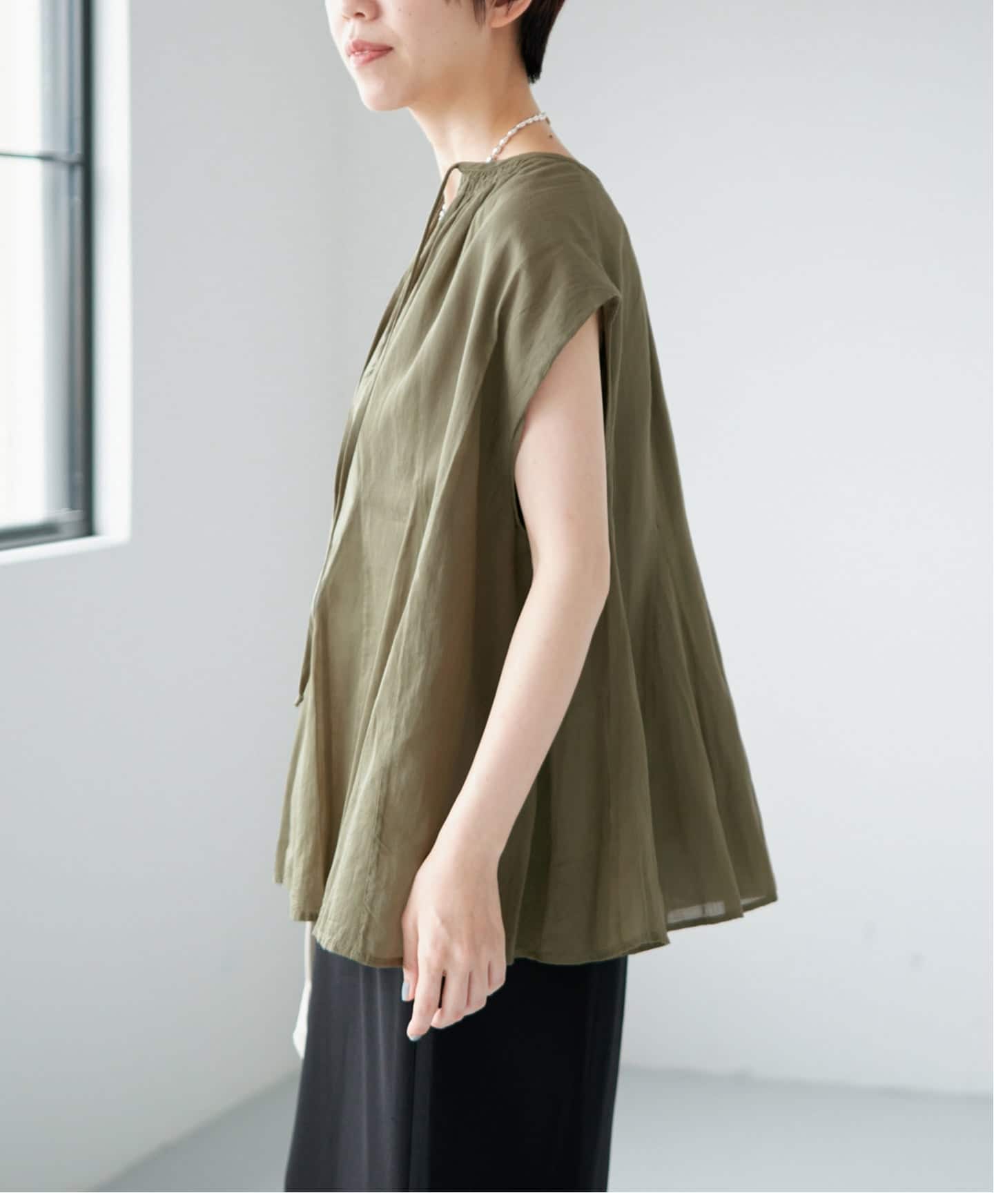 MARILYN MOON/マリリンムーン sheer cotton bl ブラウス 4263-104