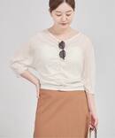 5-knot/ファイブノット CRINKLE-FIN KNOT TOPS ブラウス 5KIE-CRCL-0003