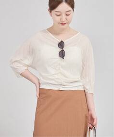 5-knot/ファイブノット CRINKLE-FIN KNOT TOPS ブラウス 5KIE-CRCL 