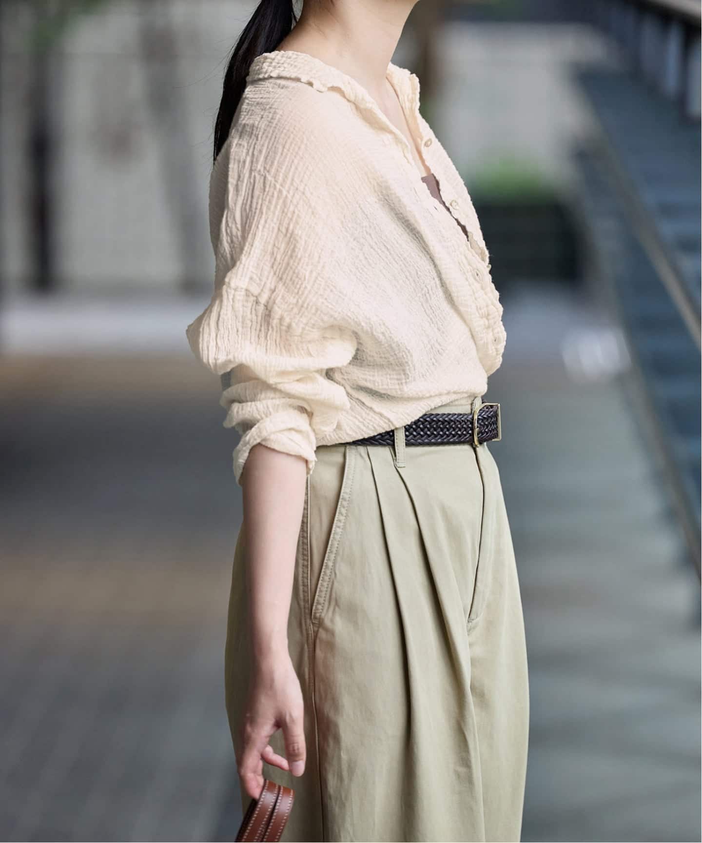 追加》LES ATELIERS FRANCAIS DE CONFECTION Blouse Desert
