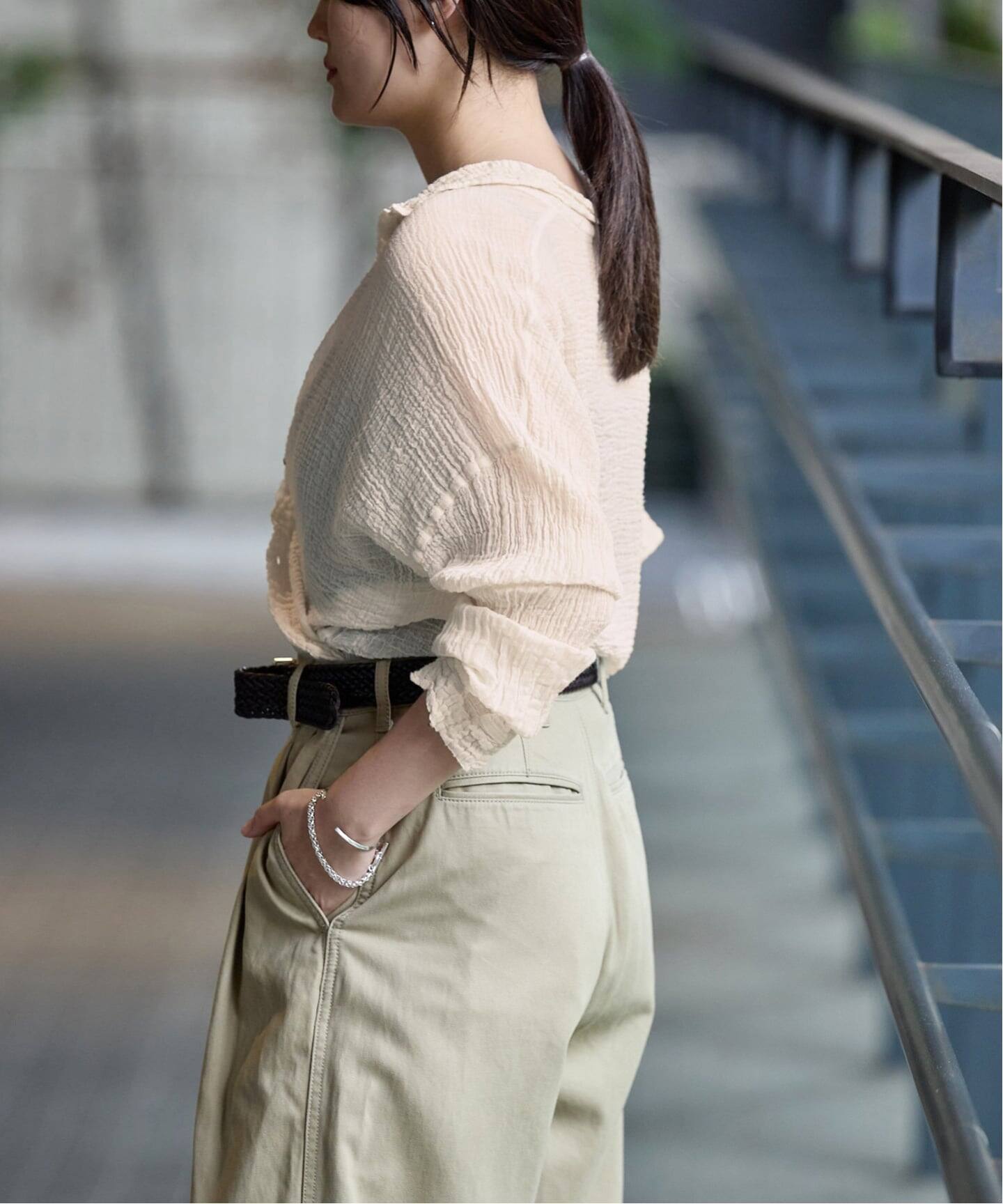 追加》LES ATELIERS FRANCAIS DE CONFECTION Blouse Desert