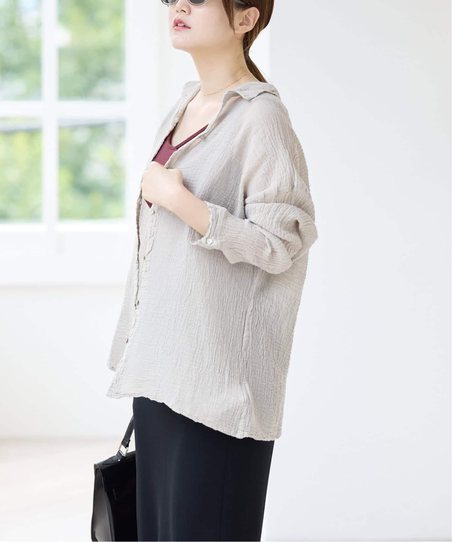 新品　IENA ル アトリエフランセ　ブラウス 追加》LES ATELIERS FRANCAIS DE CONFECTION Blouse Desert