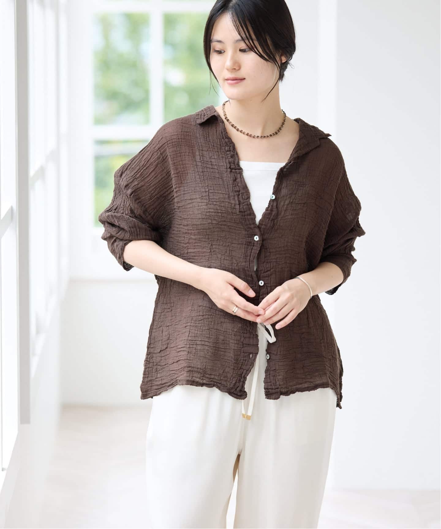追加》LES ATELIERS FRANCAIS DE CONFECTION Blouse Desert