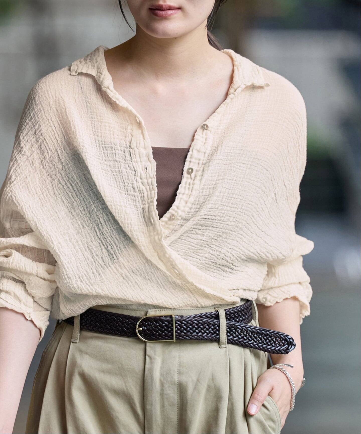追加》LES ATELIERS FRANCAIS DE CONFECTION Blouse Desert 