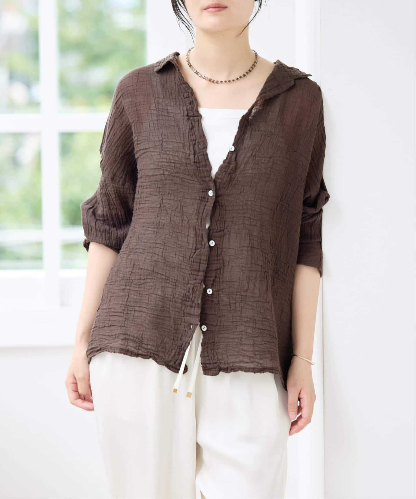 追加》LES ATELIERS FRANCAIS DE CONFECTION Blouse Desert