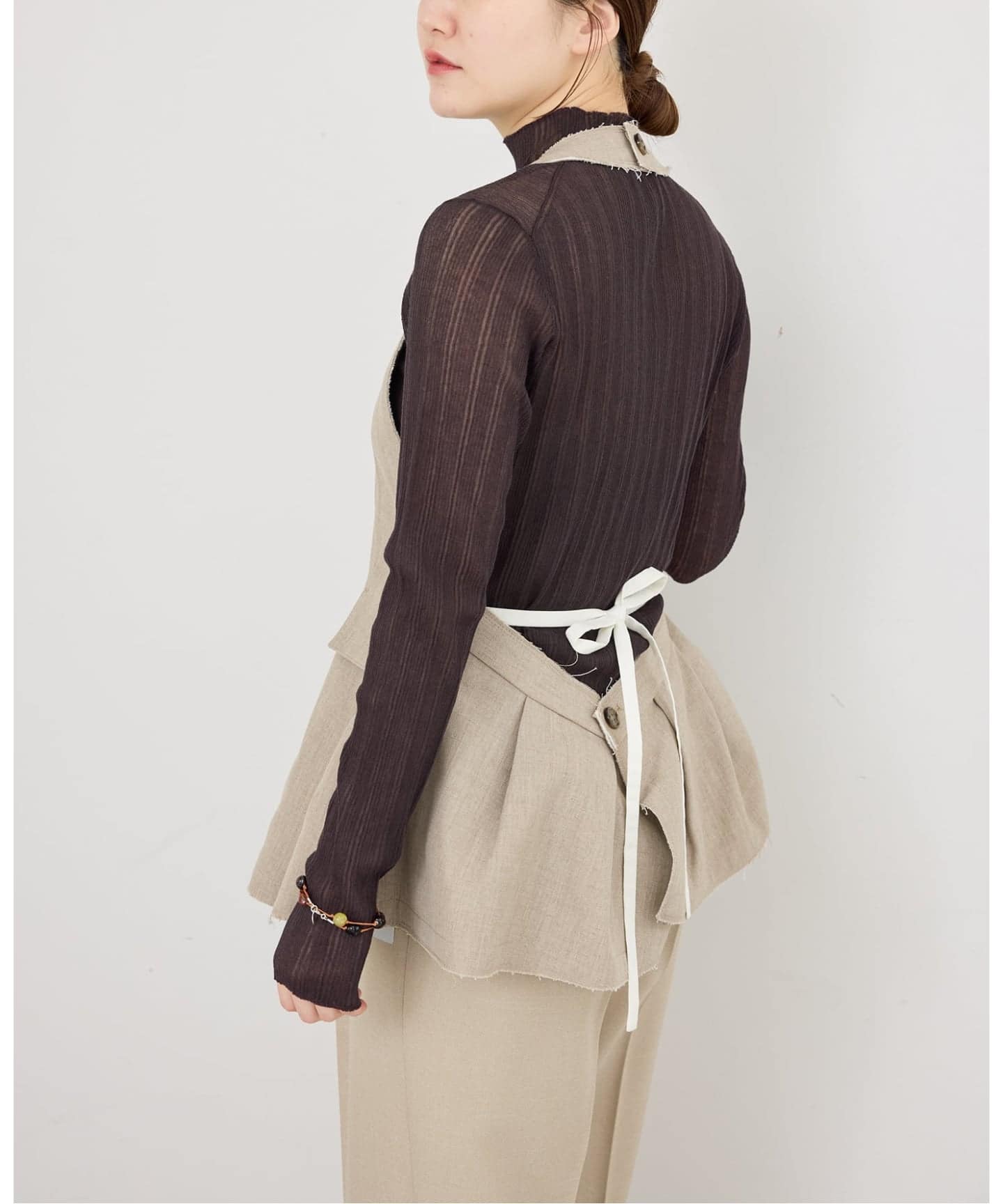 venit/ヴェニットFlower ブラウス venit（ヴェニット） ブラウス シャツ VENIT / linen pleats blouse
