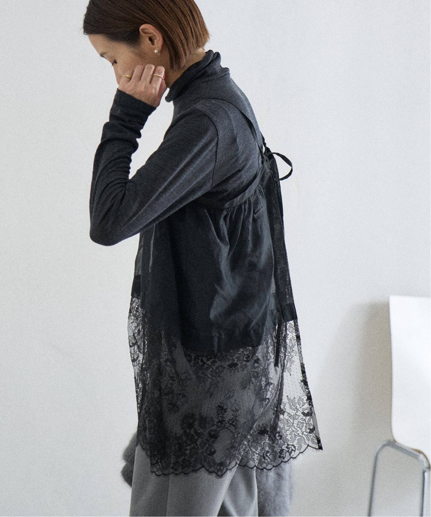 追加2予約》Heriter/エリテ リバーレースキャミソール（シャツ