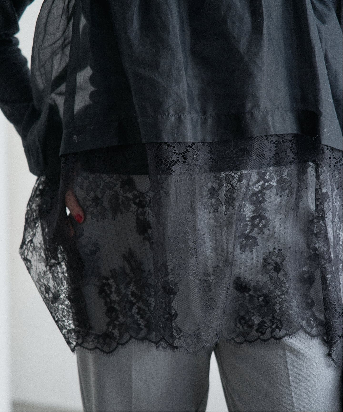 追加2予約》Heriter/エリテ リバーレースキャミソール（シャツ