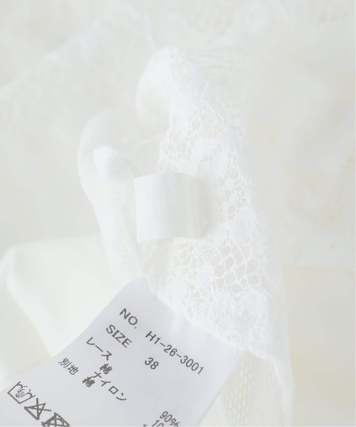 Heriter/エリテ Valenciennes lace BL ブラウス H1-26-3001（シャツ