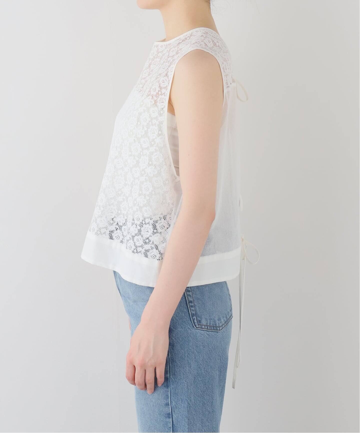 Heriter/エリテ Valenciennes lace BL ブラウス H1-26-3001（シャツ