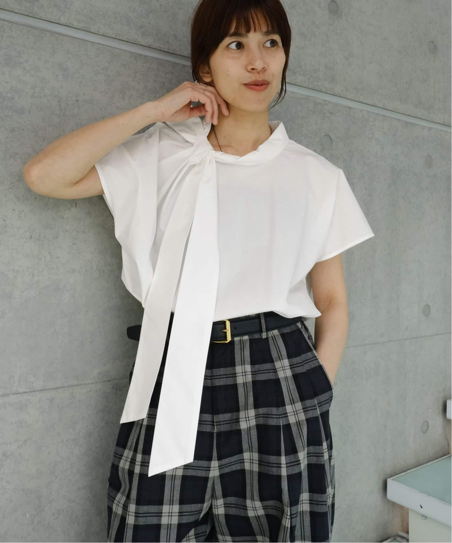 Maison IENA 別注 Nell/ネル ボウタイブラウス 261-30282（シャツ