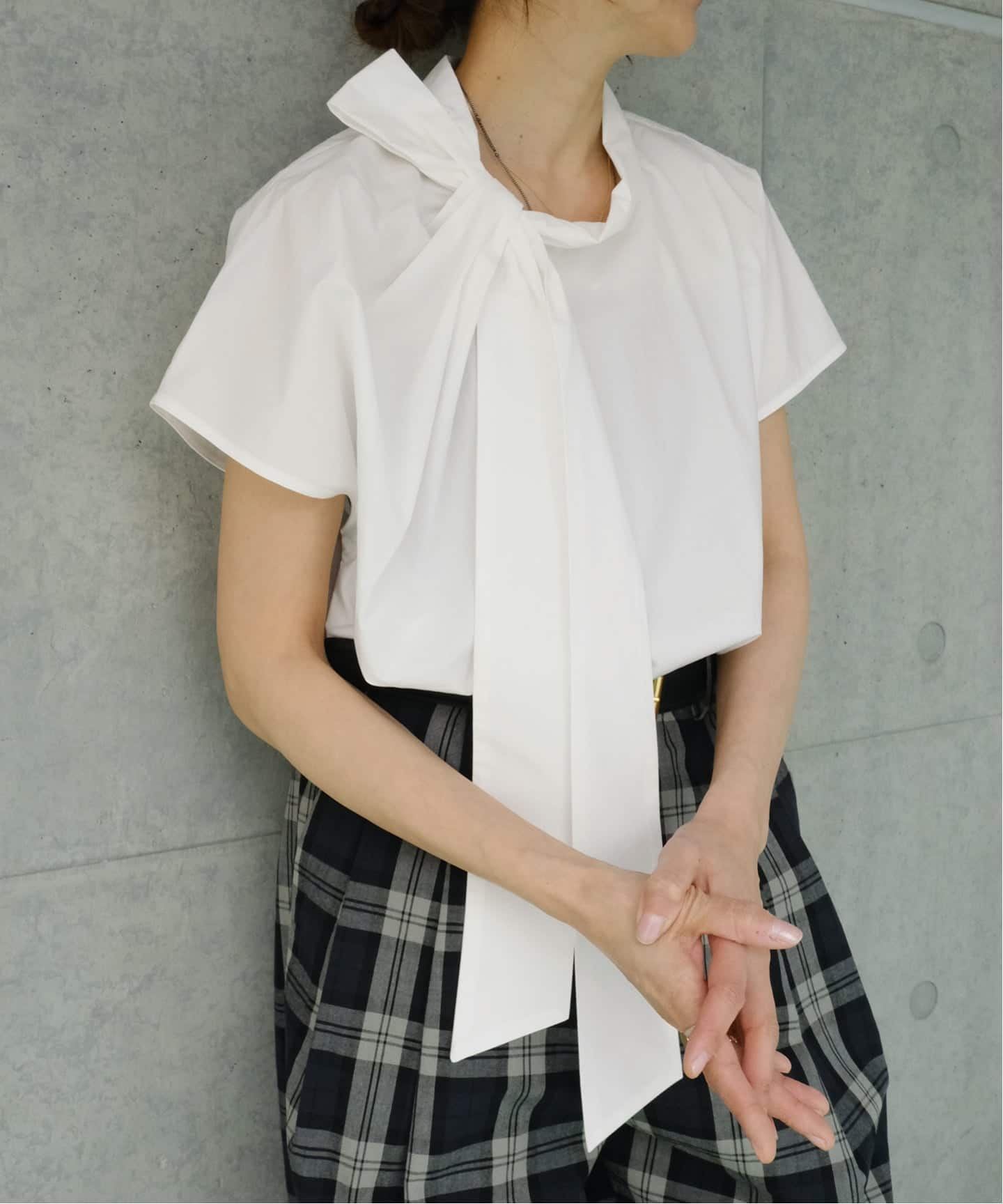 Maison IENA 別注 Nell/ネル ボウタイブラウス 261-30282（シャツ