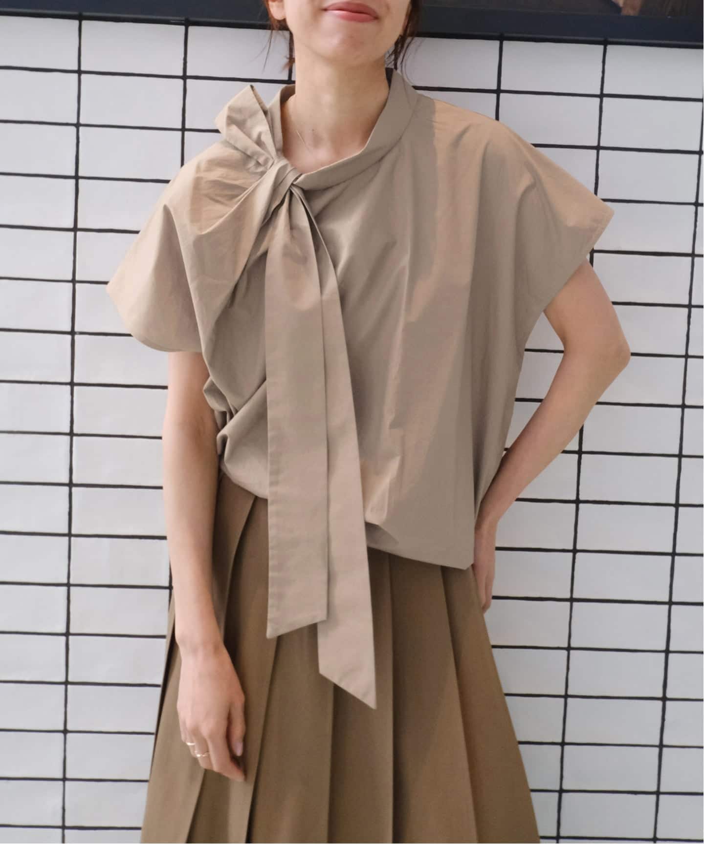 Maison IENA 別注 Nell/ネル ボウタイブラウス 261-30282（シャツ