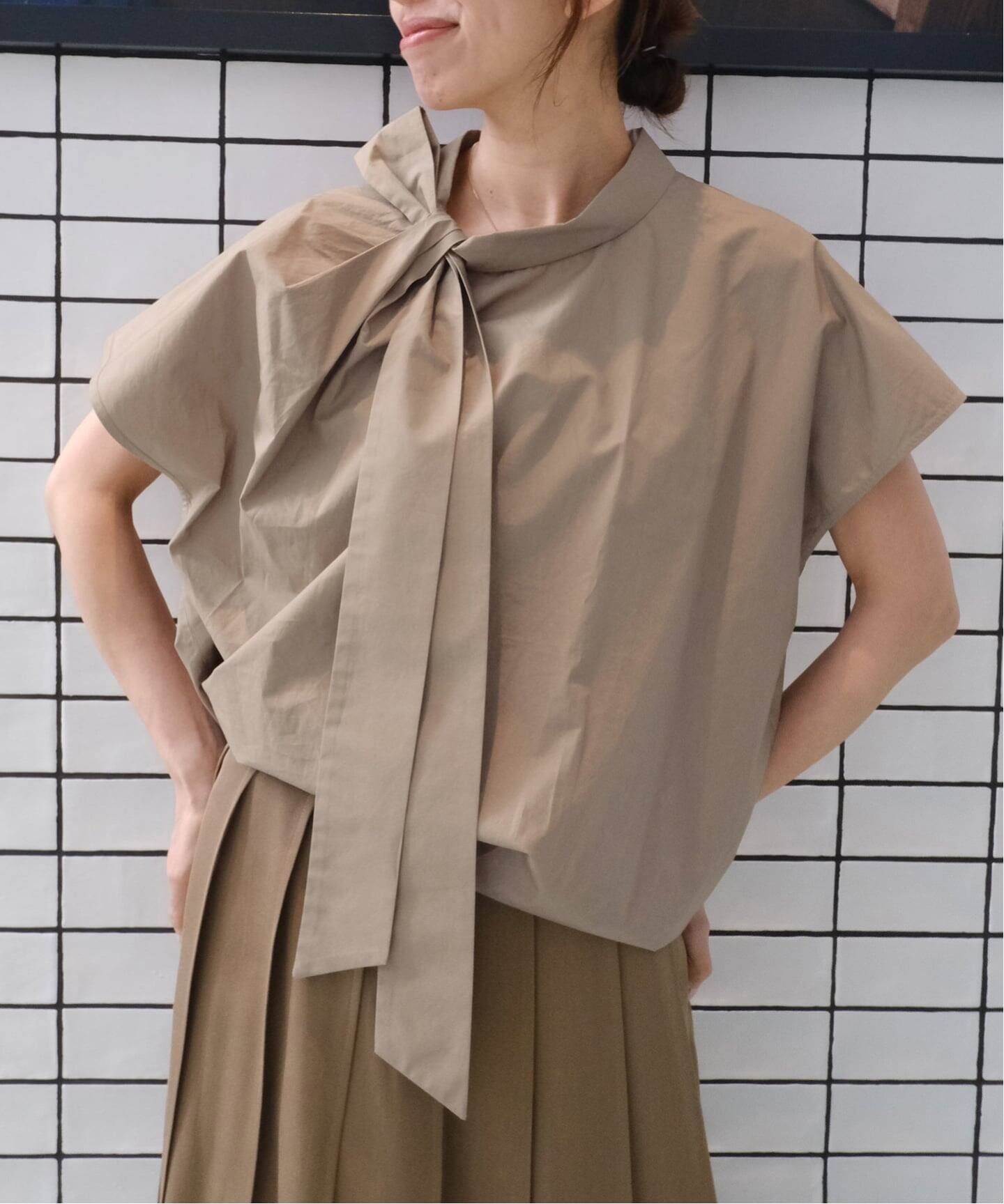 Maison IENA 別注 Nell/ネル ボウタイブラウス 261-30282（シャツ 