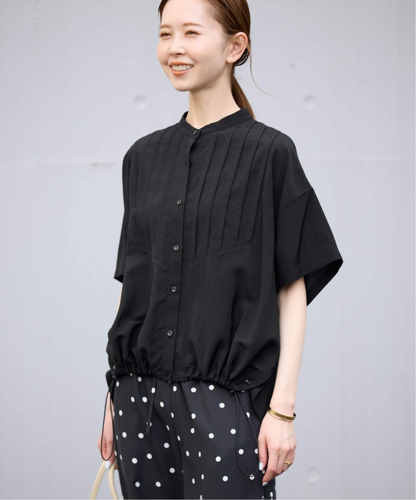 WEB限定/追加》ピンタックスピンドルブラウス（シャツ／ブラウス