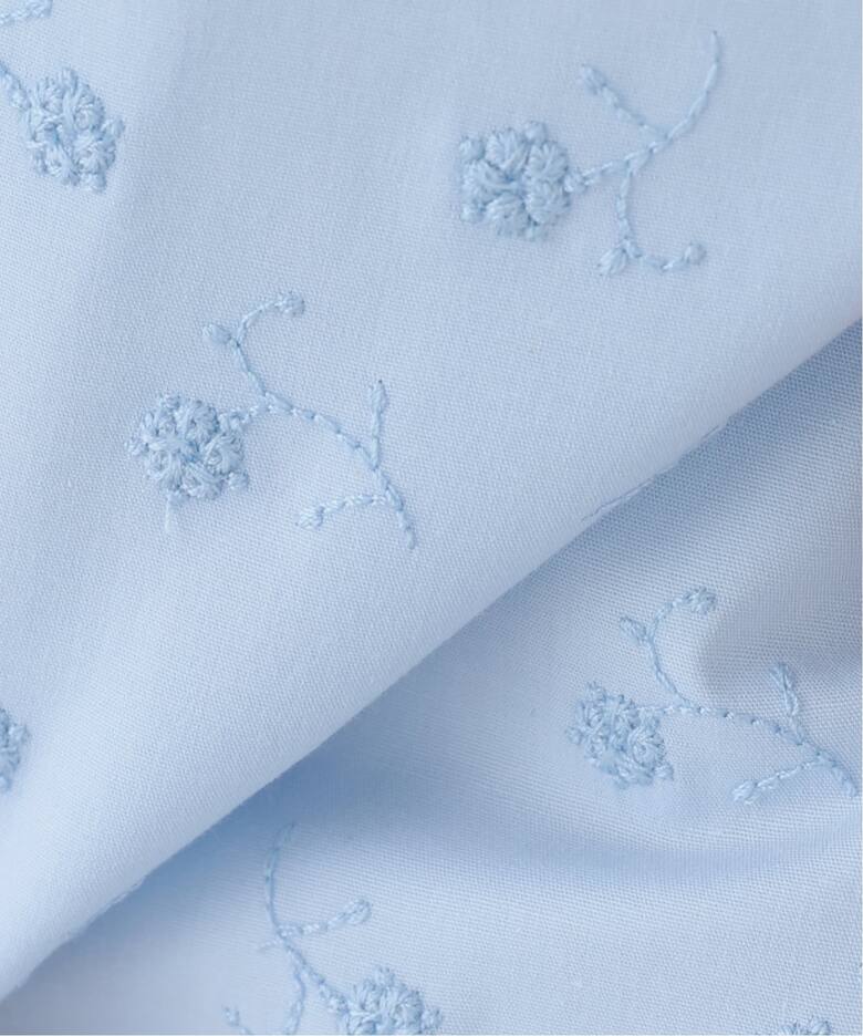 WEB・一部店舗限定》フラワー刺繍5分袖ブラウス（シャツ／ブラウス 