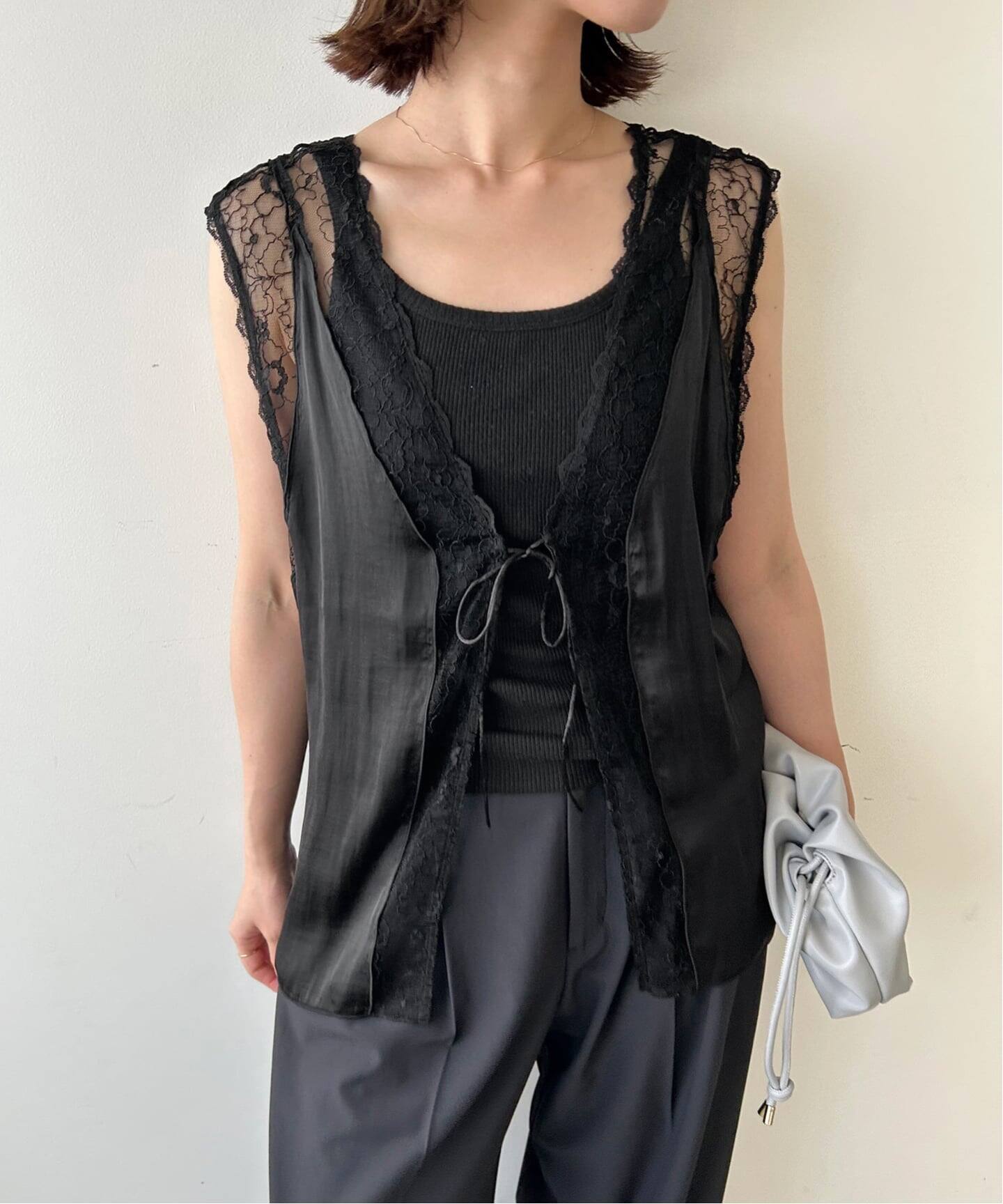 レースサテンジレ（ジレ）｜SLOBE IENA（スローブ イエナ）の通販 