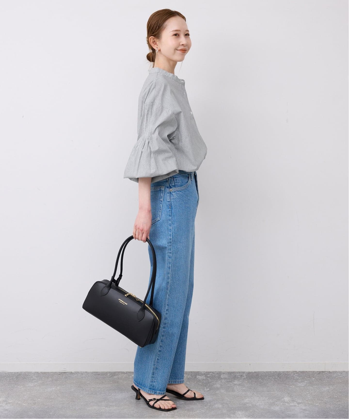 WEB限定/追加》ピンタックバルーンスリーブブラウス（シャツ／ブラウス