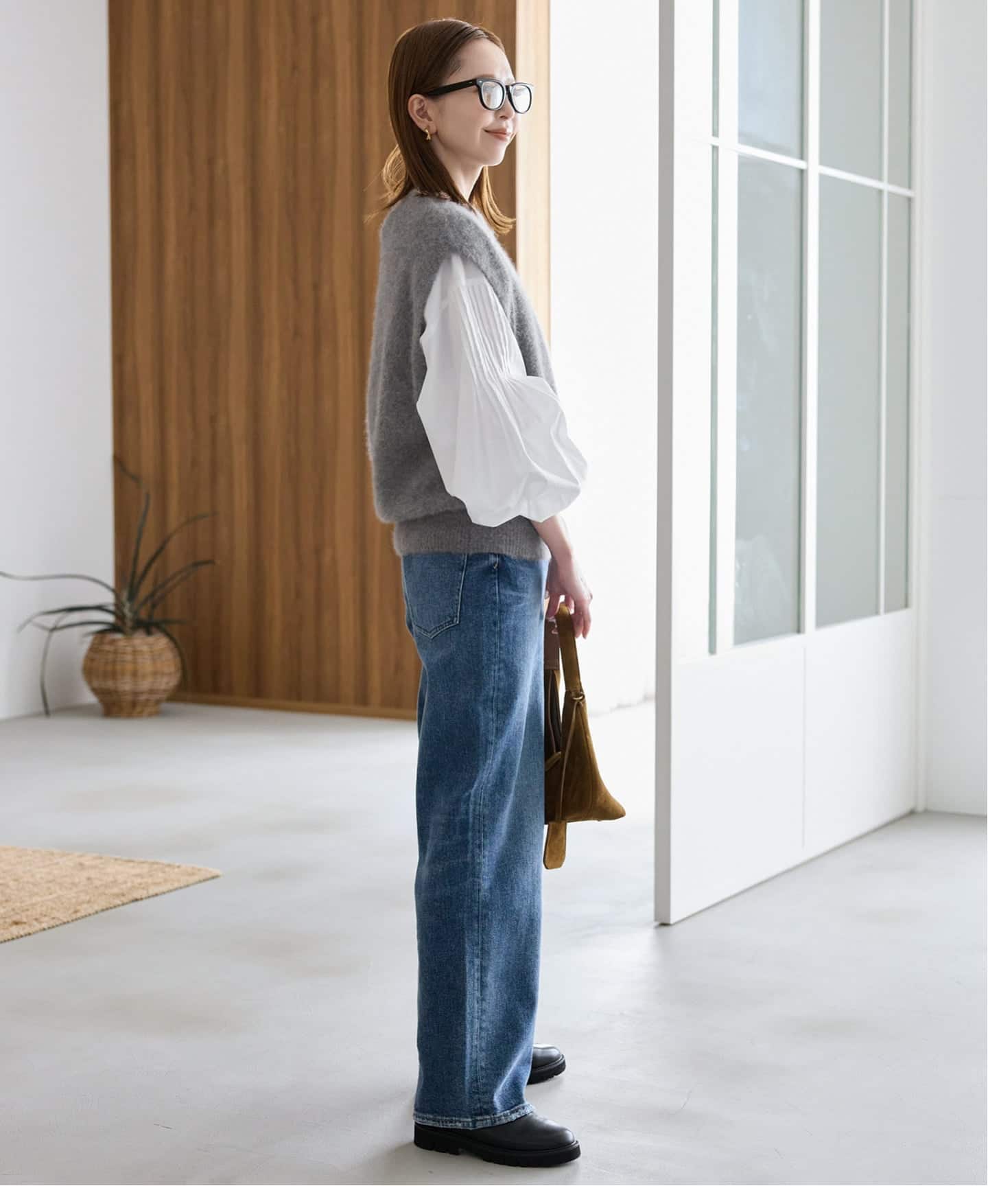 WEB限定/追加3予約》ピンタックバルーンスリーブブラウス（シャツ