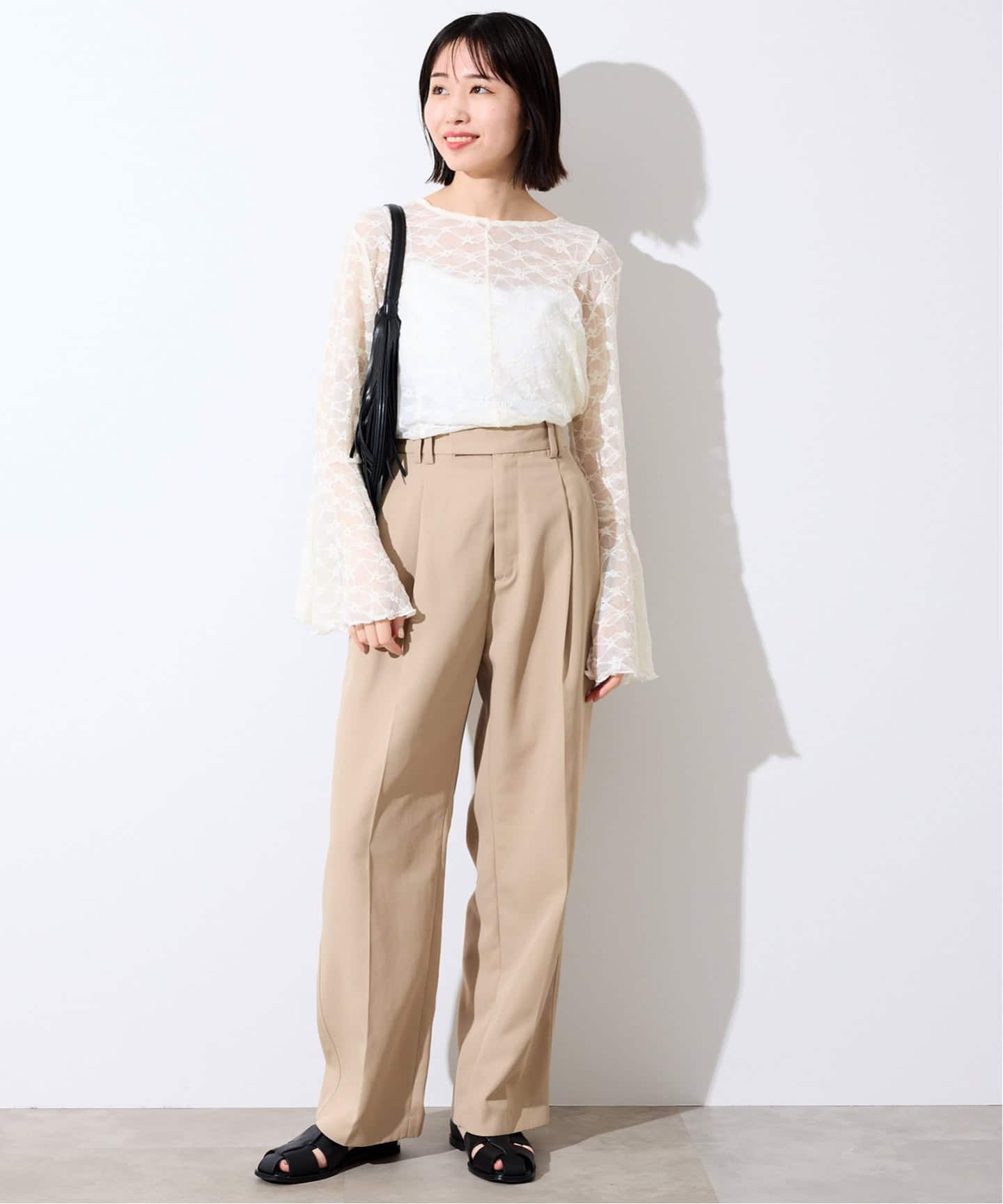 WEB・一部店舗限定/追加》レーススリーブブラウス（シャツ／ブラウス