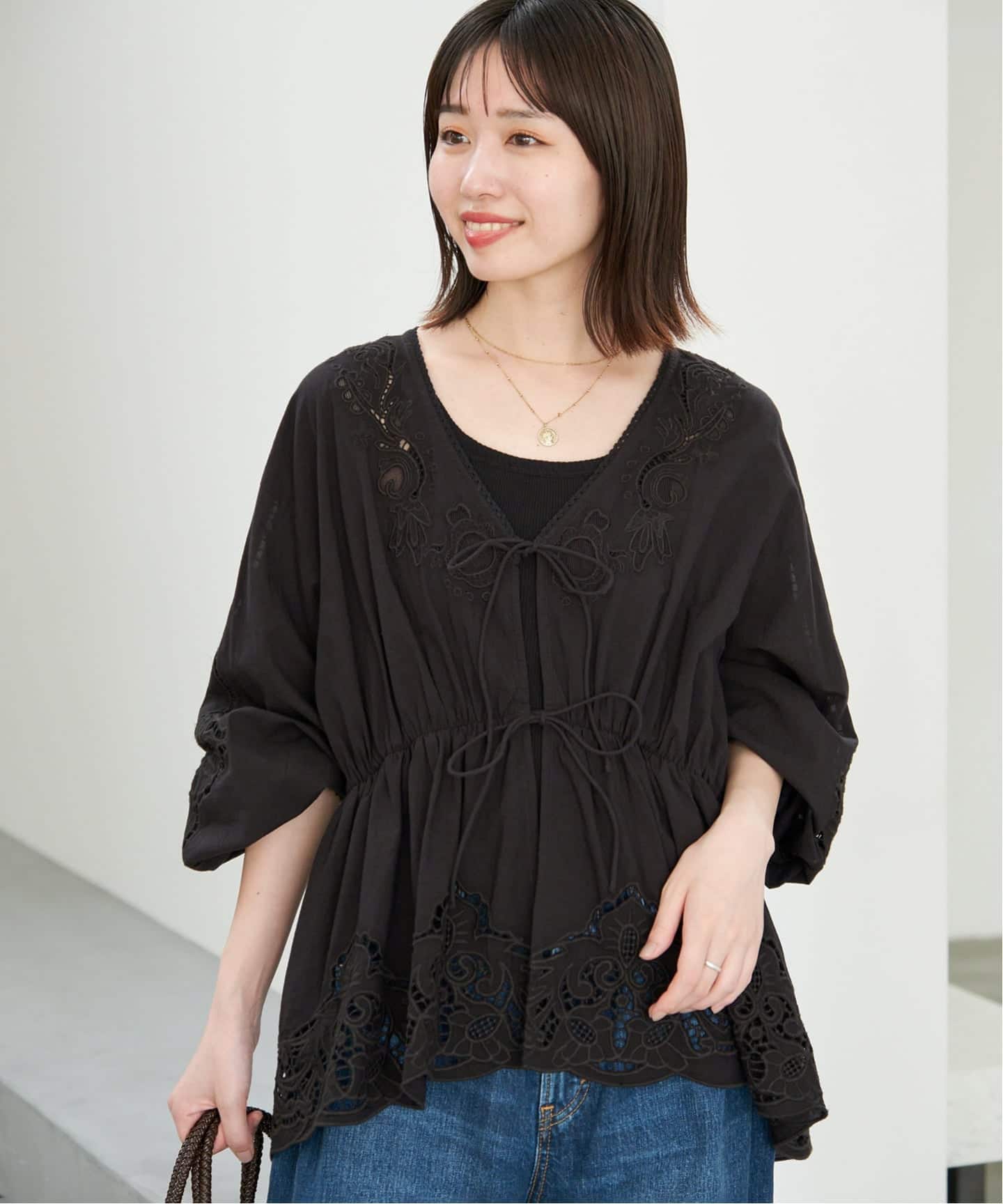 India刺繍カーデブラウス（シャツ／ブラウス）｜SLOBE IENA（スローブ