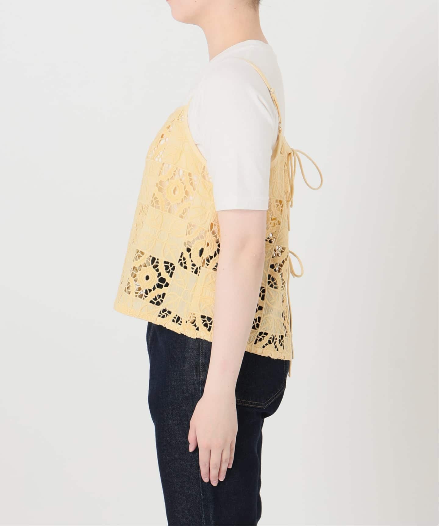 予約》Indiaスクエア刺繍キャミ（キャミソール）｜SLOBE IENA