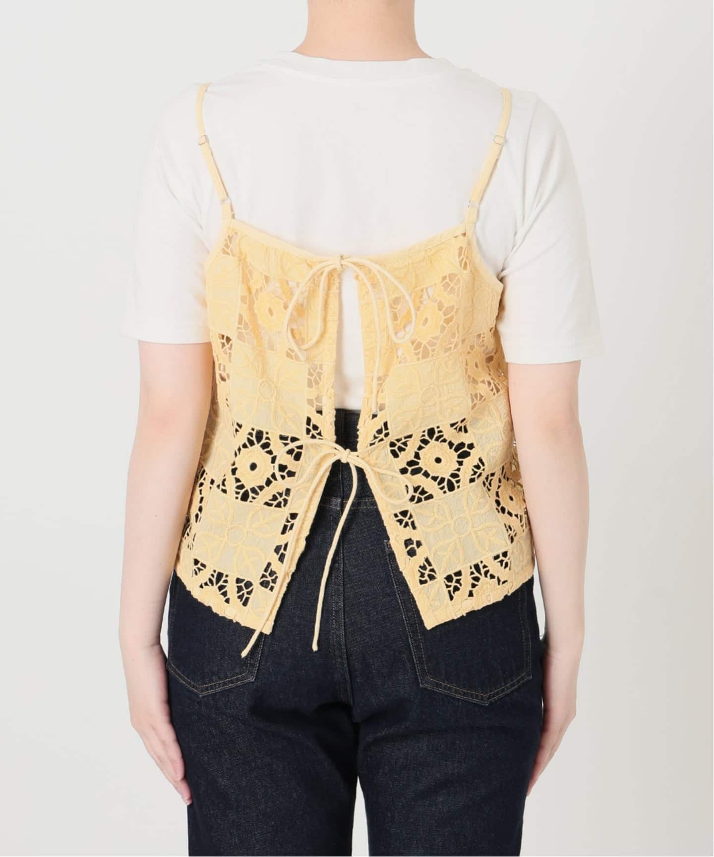 予約》Indiaスクエア刺繍キャミ（キャミソール）｜SLOBE IENA