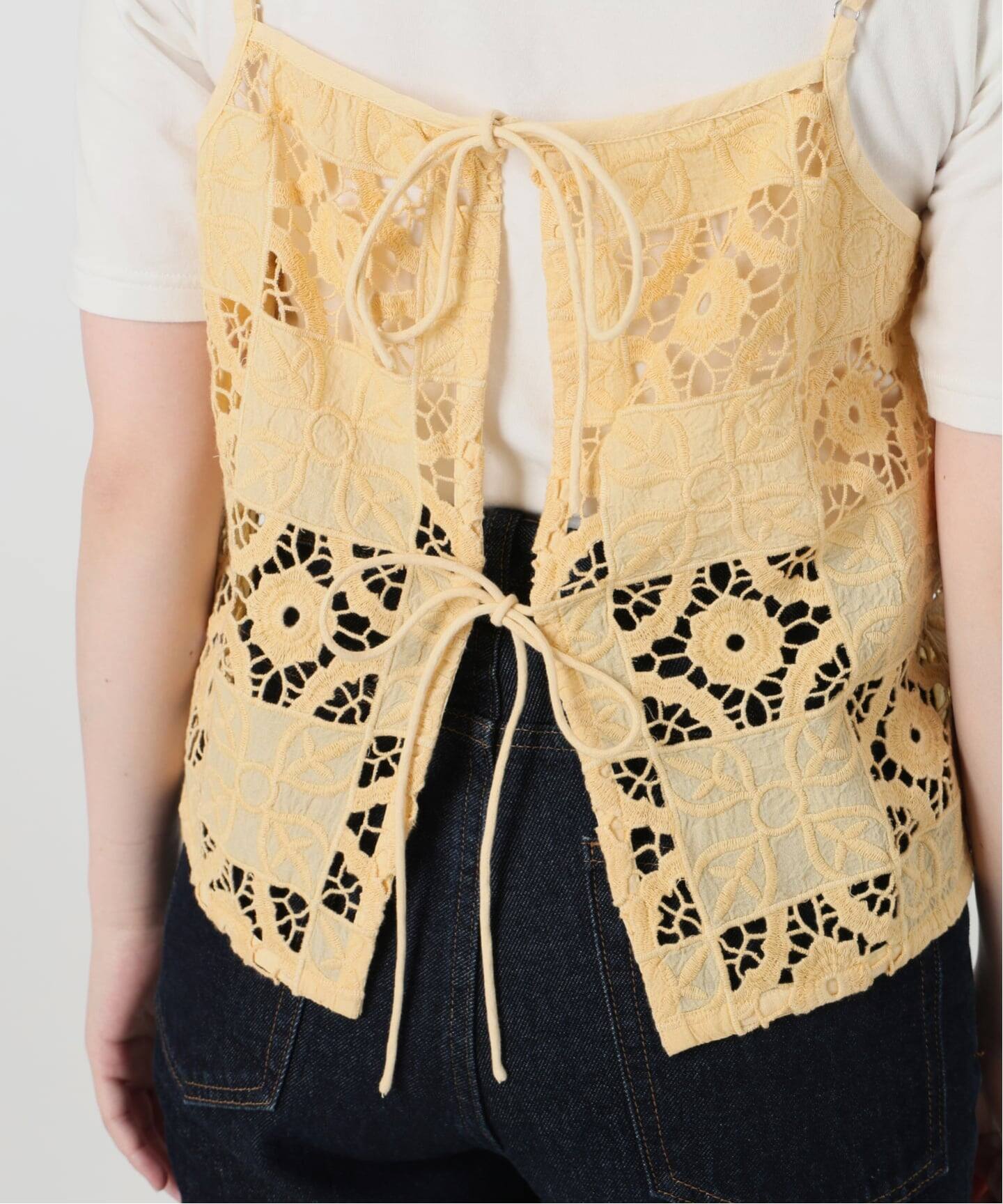 予約》Indiaスクエア刺繍キャミ（キャミソール）｜SLOBE IENA