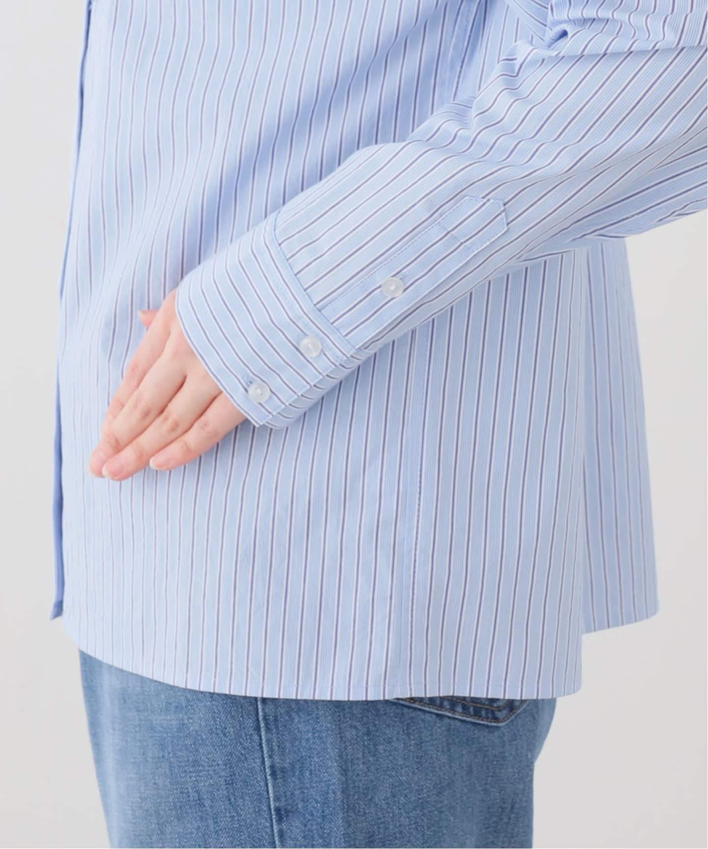 フロントフリルストライプブラウス（シャツ／ブラウス）｜SLOBE IENA