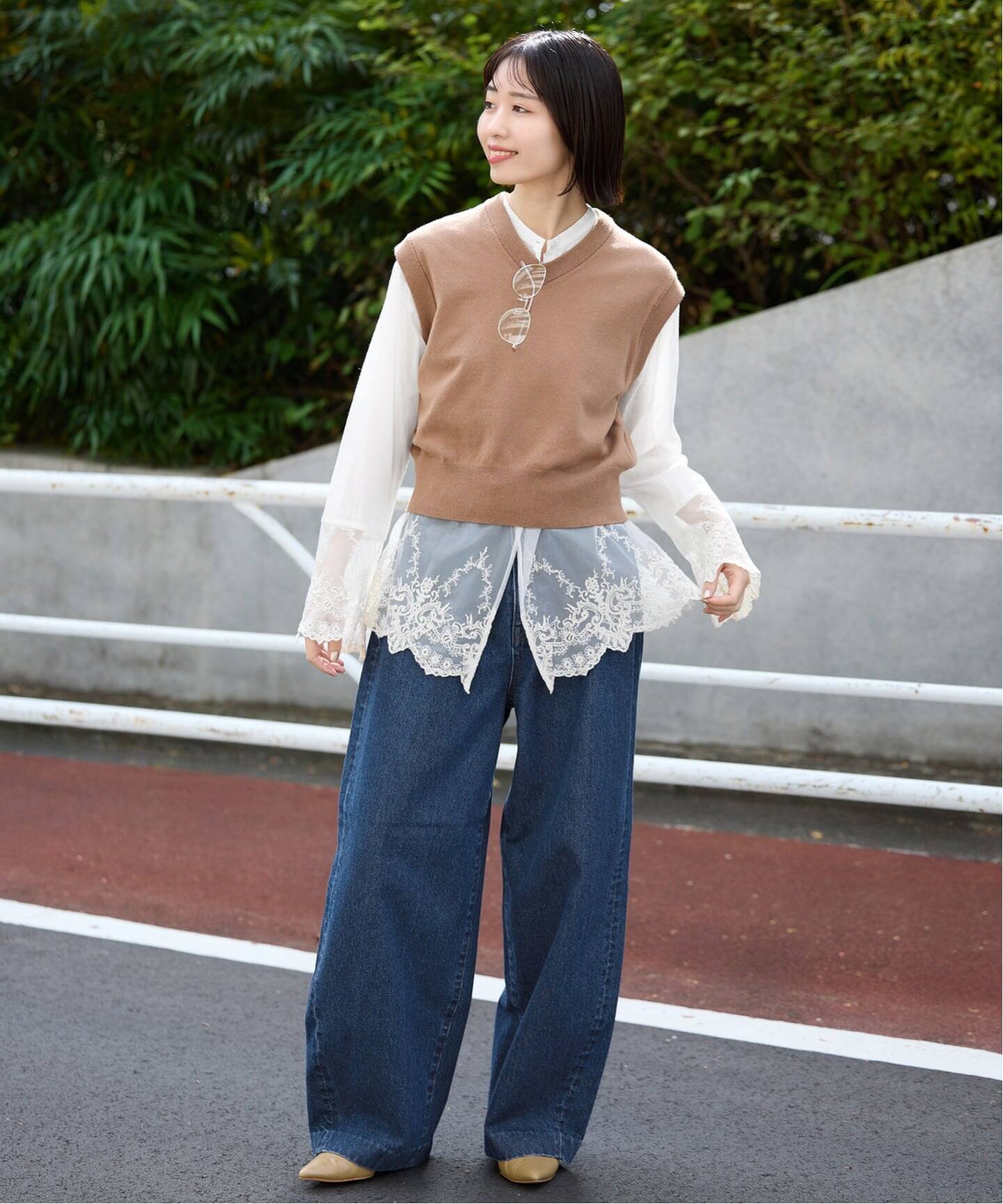 WEB限定/追加予約》チュールレースブラウス（シャツ／ブラウス