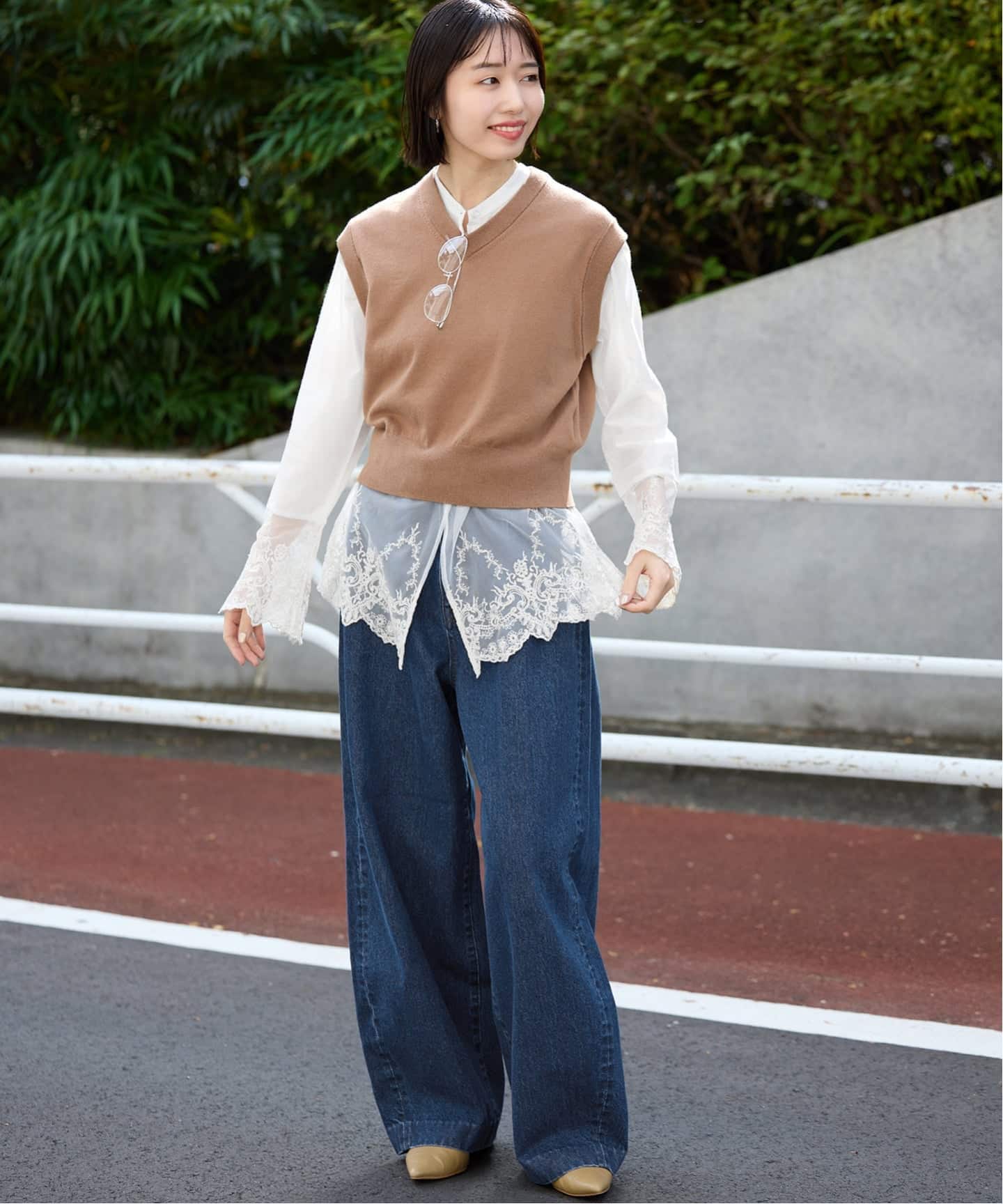 WEB限定/追加予約》チュールレースブラウス（シャツ／ブラウス