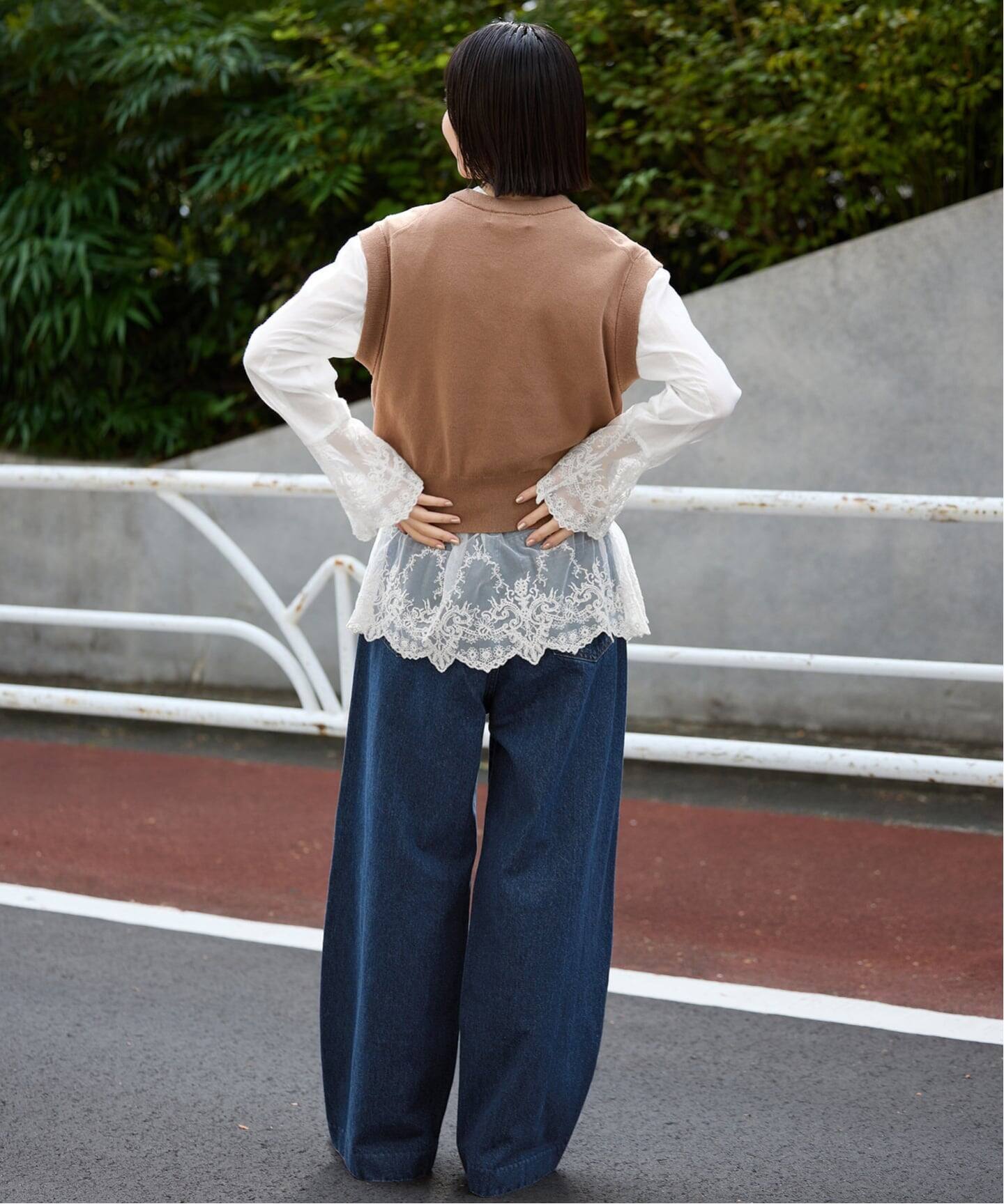 WEB限定/追加予約》チュールレースブラウス（シャツ／ブラウス