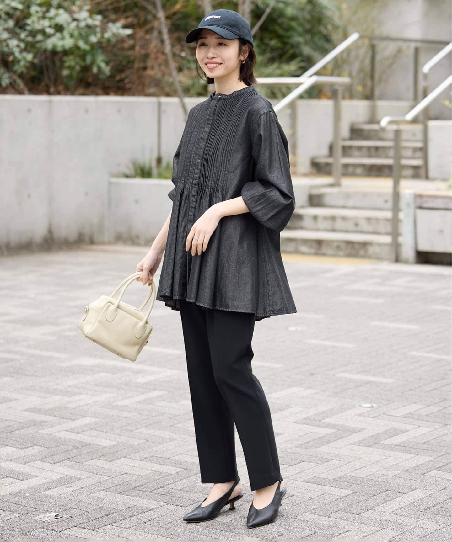 WEB限定/追加予約》LEDENIM ボサム ペプラムデニムブラウス（シャツ