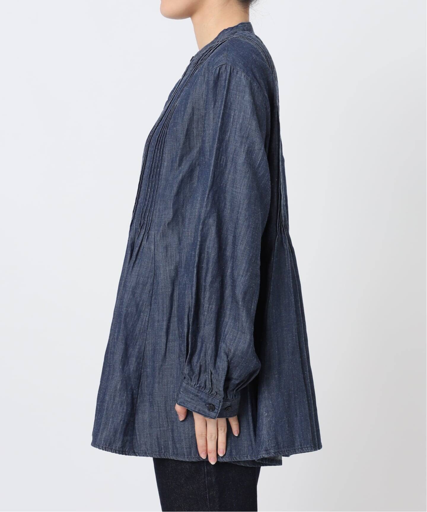 WEB限定/追加》LEDENIM ボサム ペプラムデニムブラウス（シャツ 