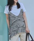 OURSaaLTY/アワーソルティ Ann check frill bustier