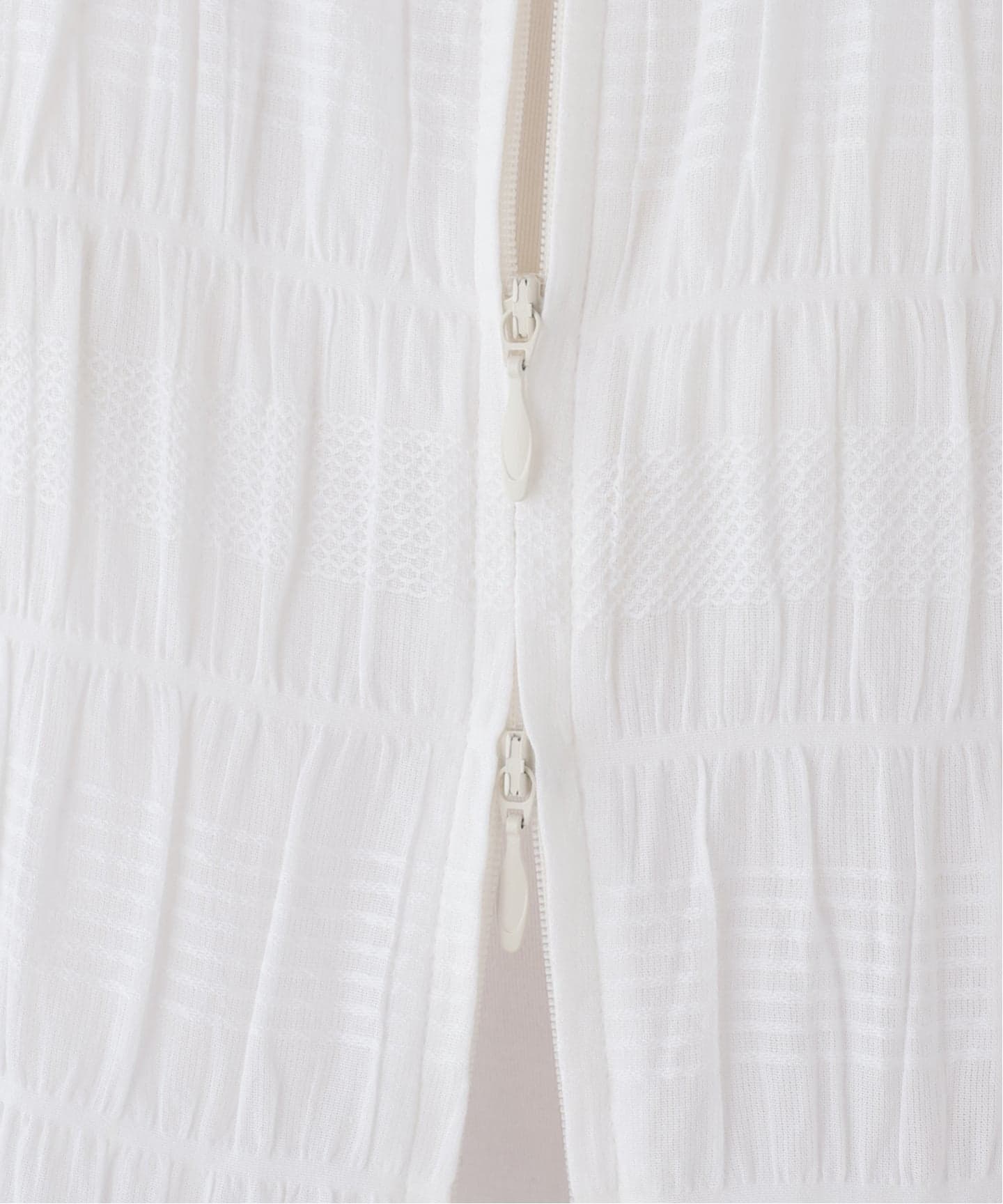 normment/ノーメント COTTON SHIRRING ZIP TOPS S26S-2257（シャツ