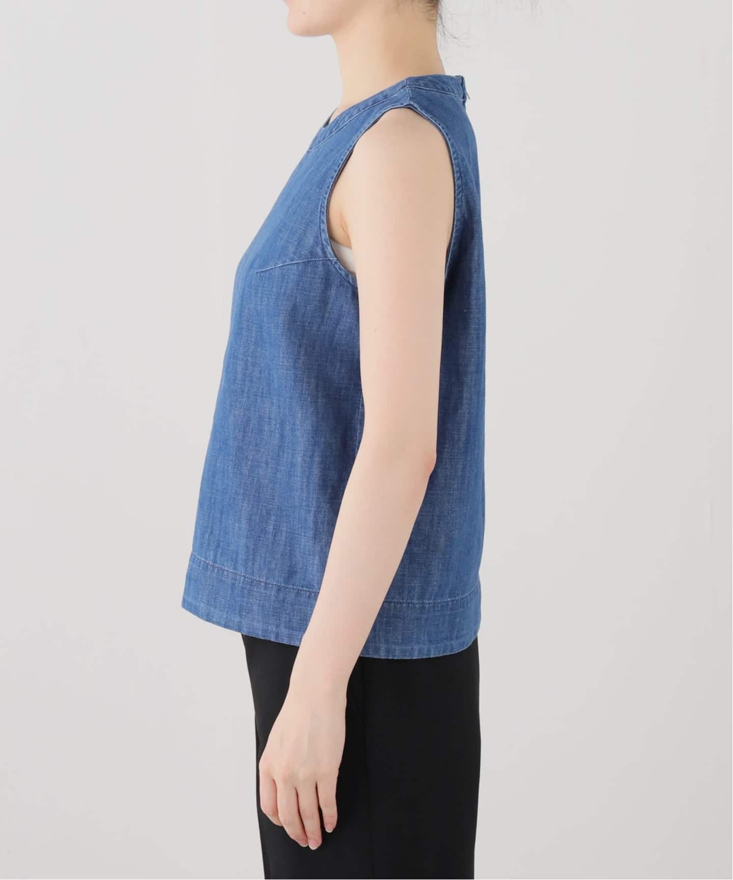 HEALTHY DENIM/ヘルシーデニム デニムノースリーブブラウス H11912203