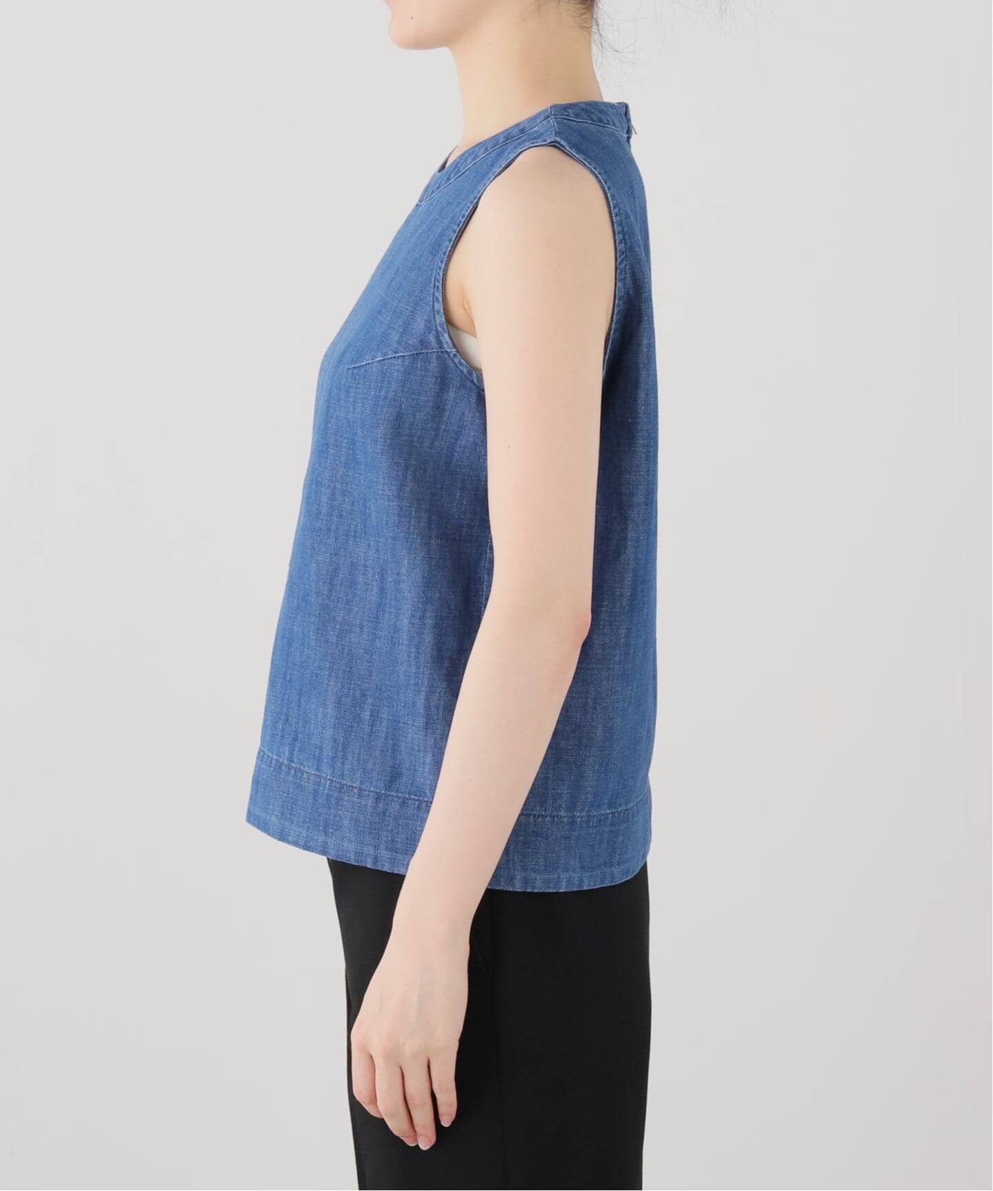 HEALTHY DENIM/ヘルシーデニム デニムノースリーブブラウス H11912203 