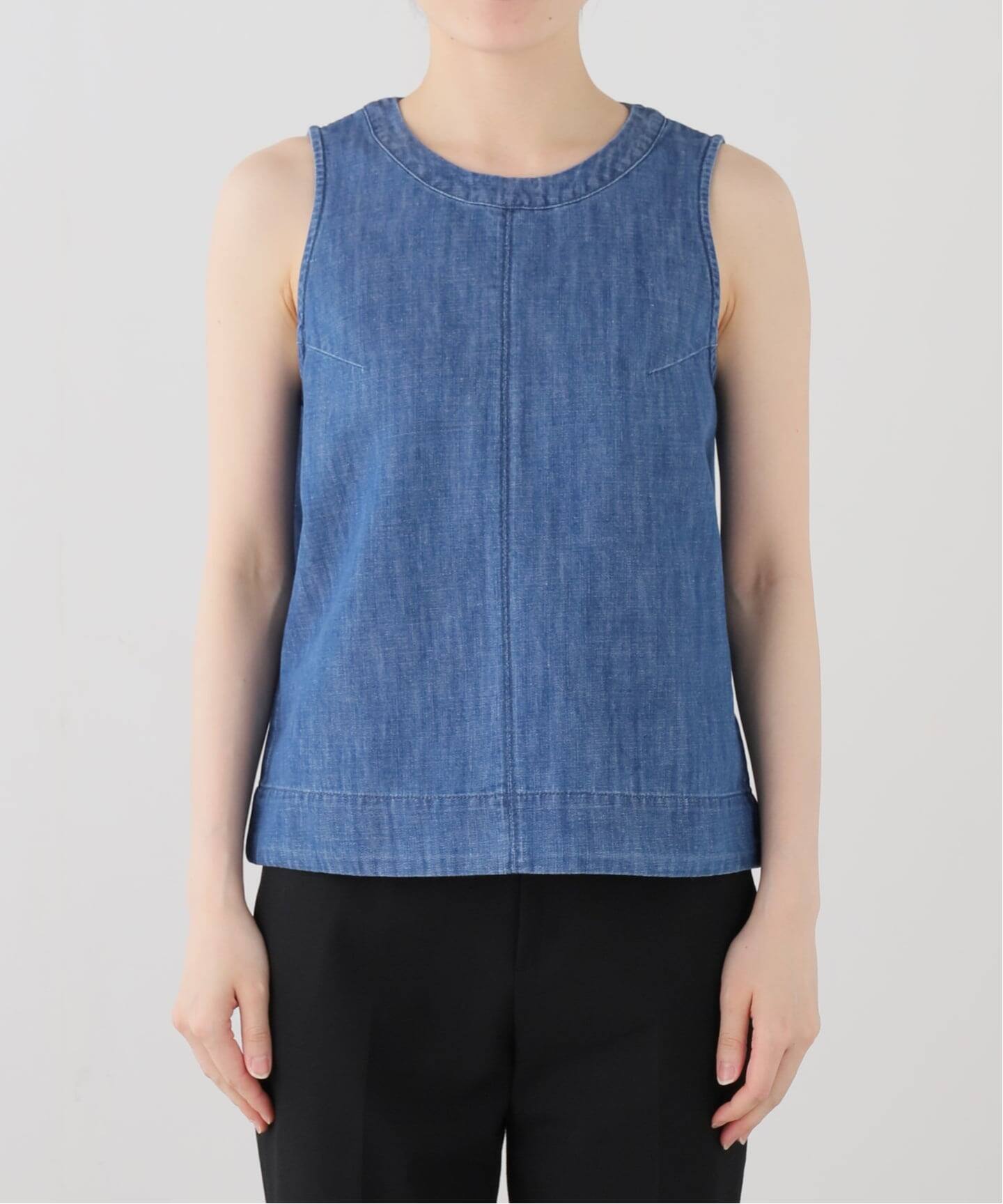 HEALTHY DENIM/ヘルシーデニム デニムノースリーブブラウス H11912203 