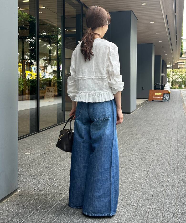 LOW CLASSIC LC/ロウ クラシック エルシーフリルブラウス LC253BL01OW 