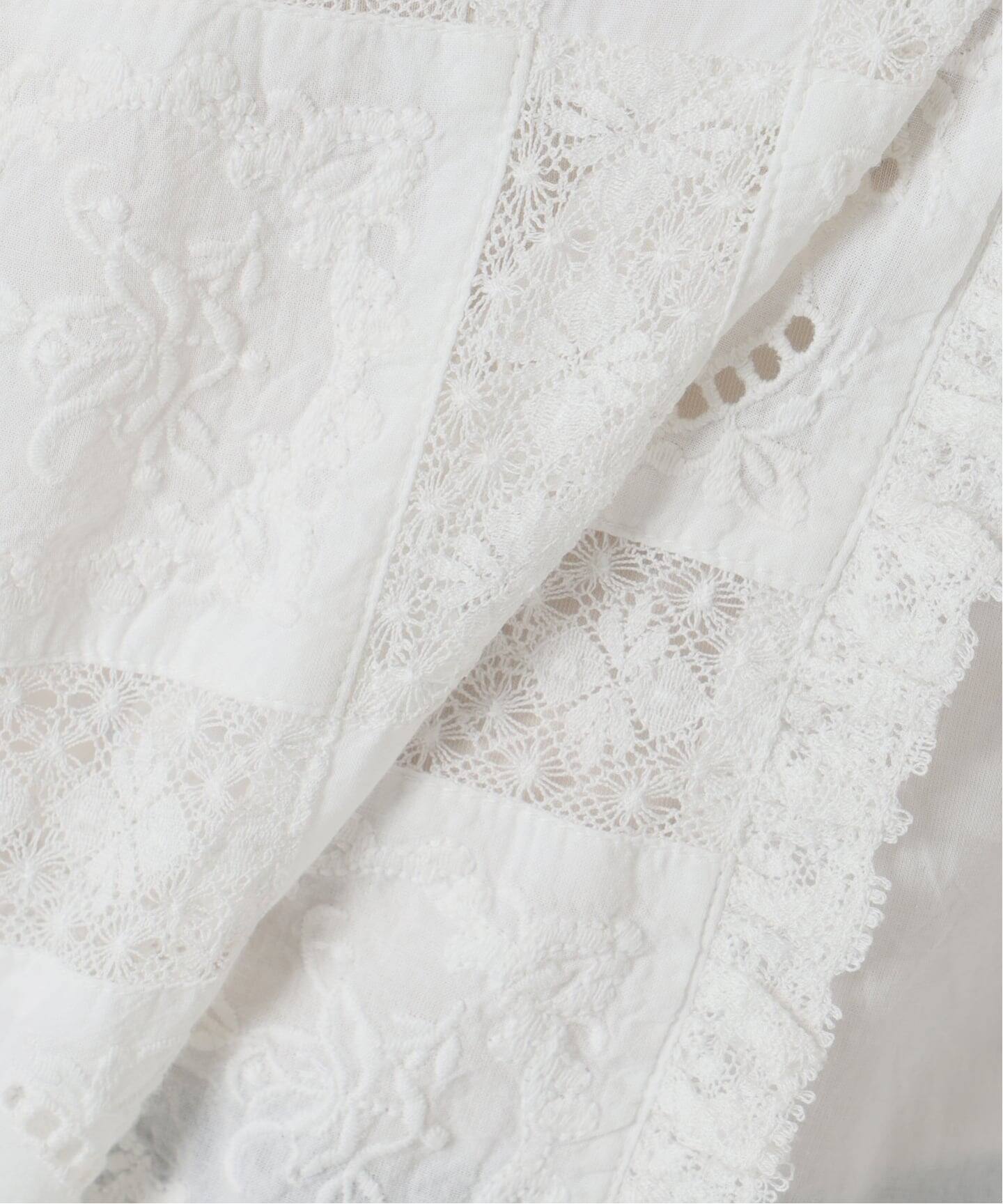 crinkle crinkle crinkle SLOBE別注 front tapestry 2way blouse