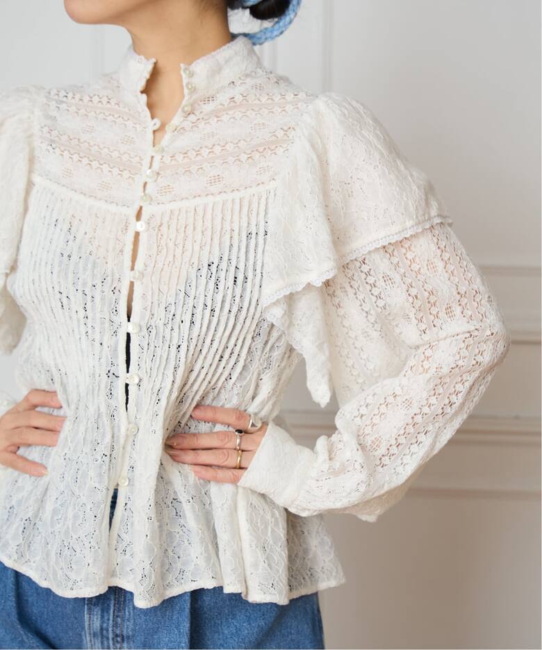 IENA | 《手洗い可》ENレースパッチワークブラウス | Rakuten Fashion 
