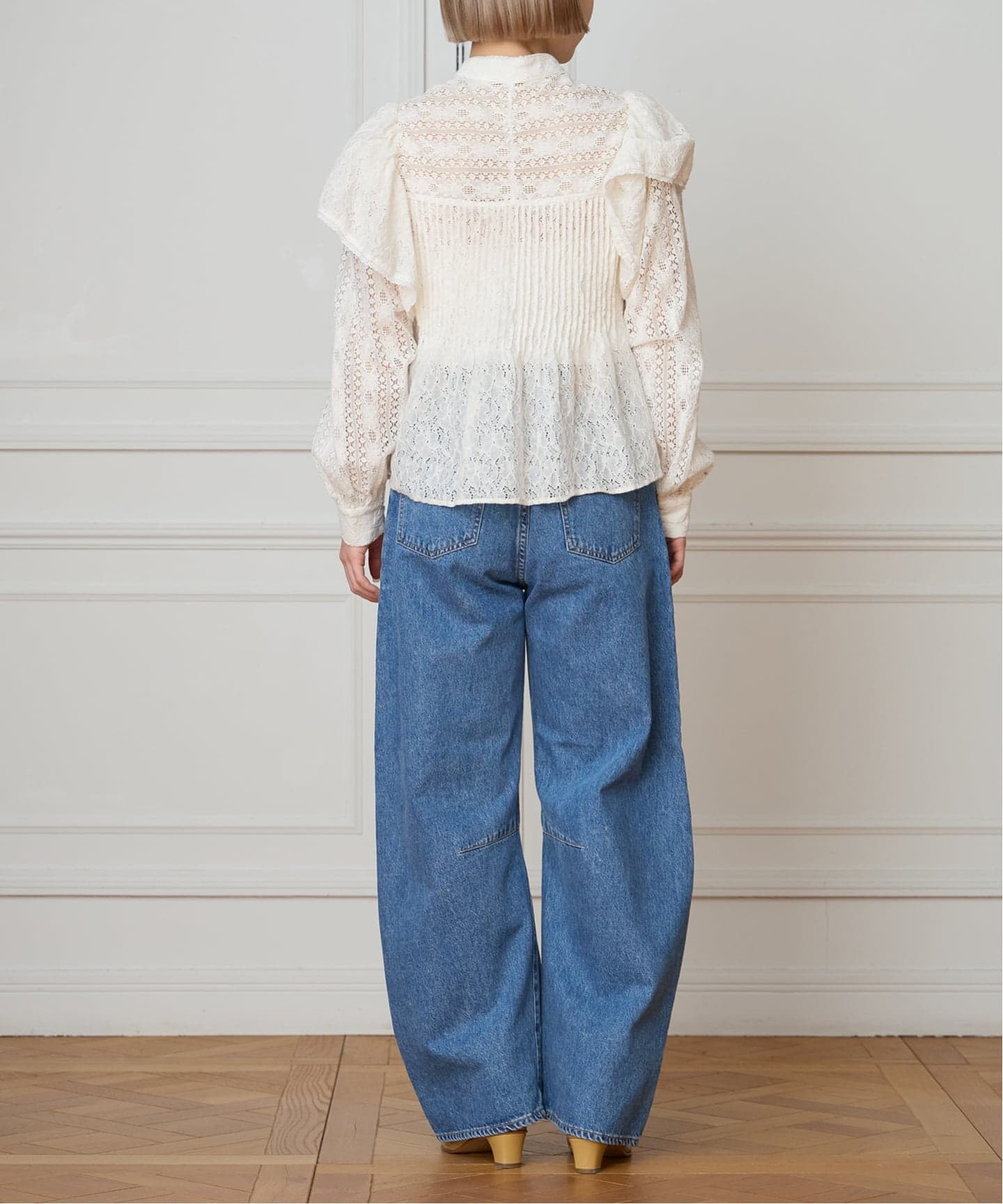 IENA LA BOUCLE レースオンレースブラウス（シャツ／ブラウス）｜IENA