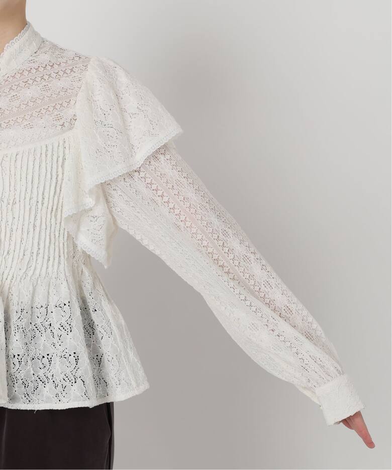 IENA LA BOUCLE レースオンレースブラウス（シャツ／ブラウス）｜IENA 