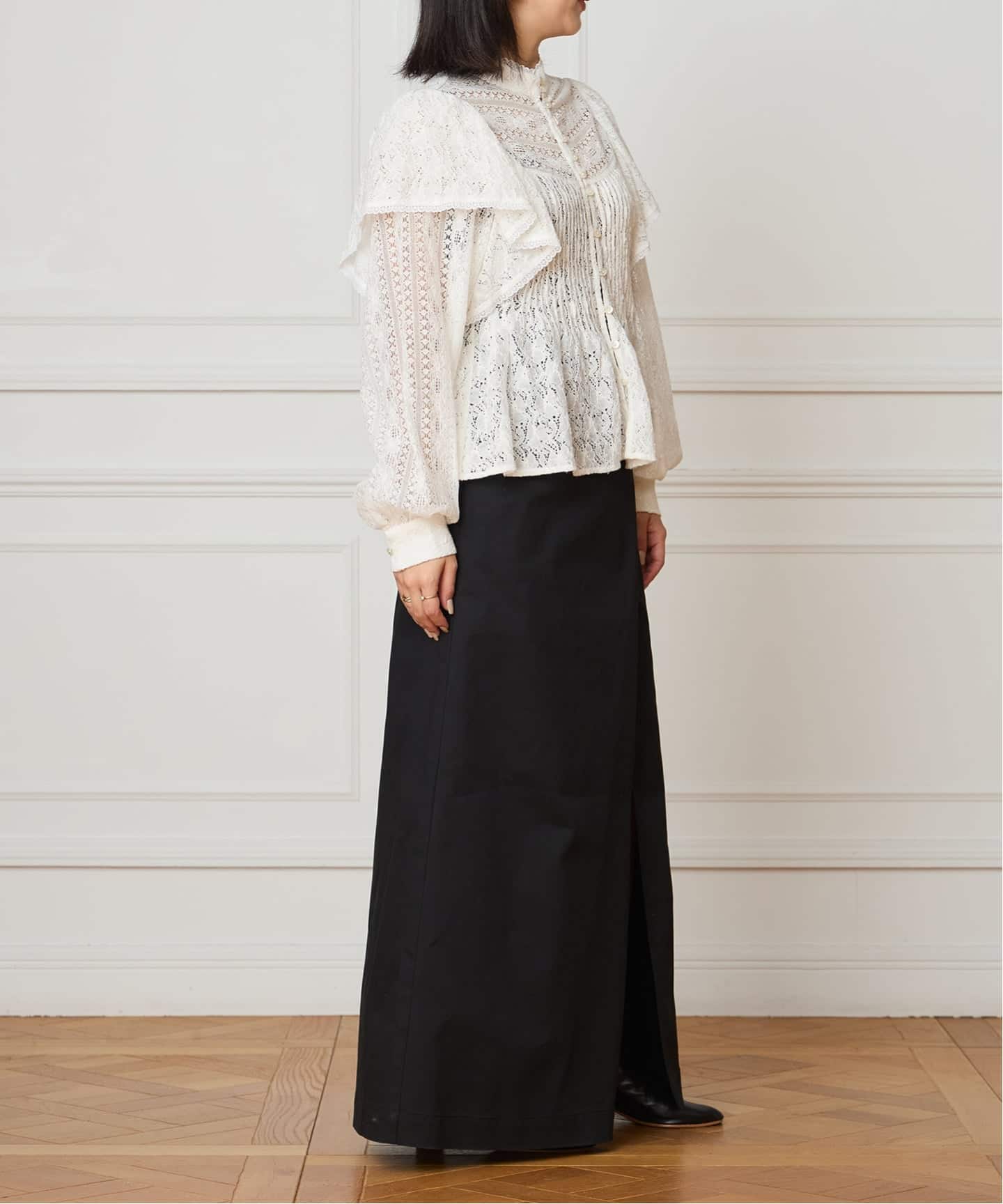 IENA LA BOUCLE レースオンレースブラウス（シャツ／ブラウス）｜IENA