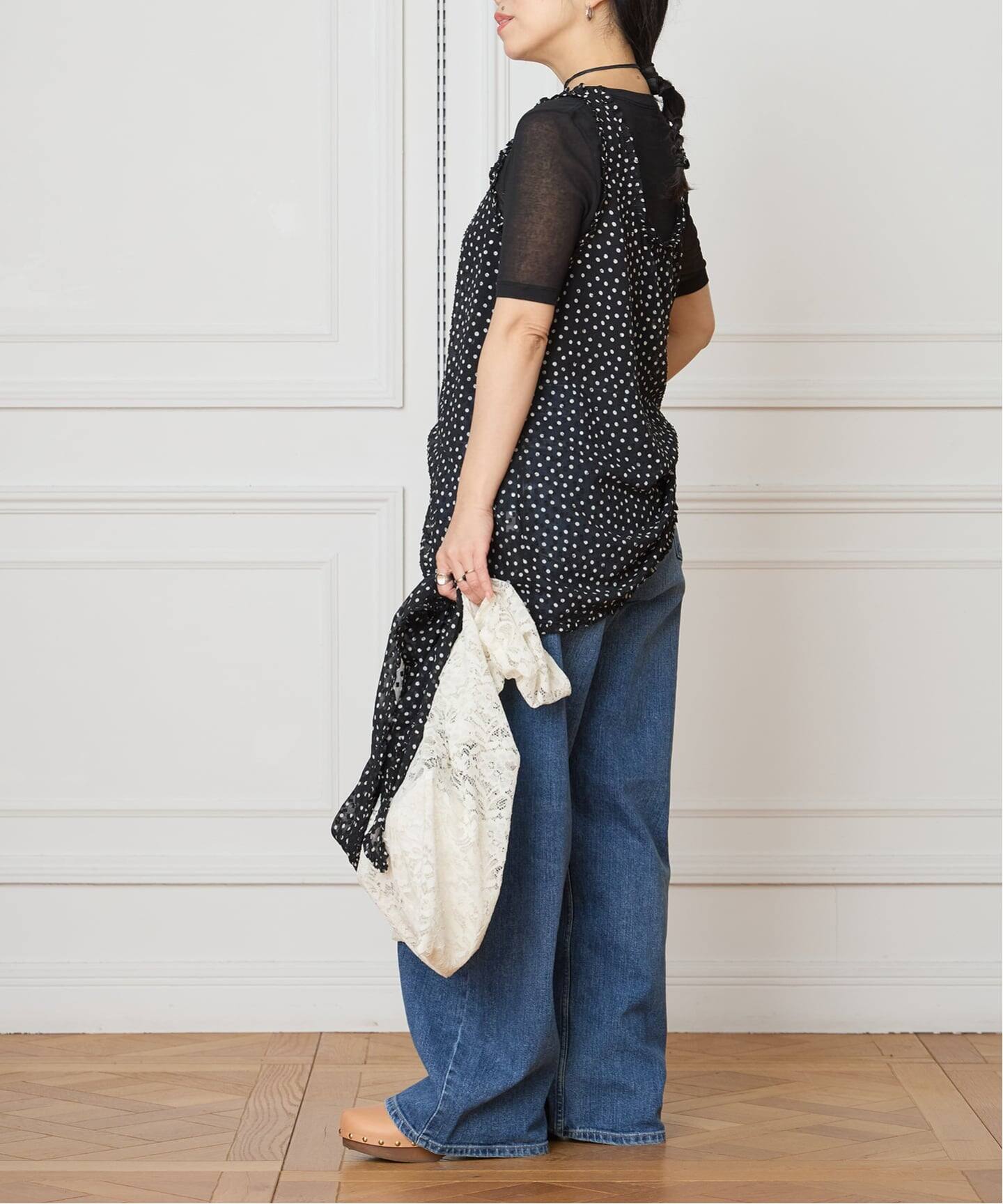 IENA LA BOUCLE シアードットタンクブラウス（シャツ／ブラウス